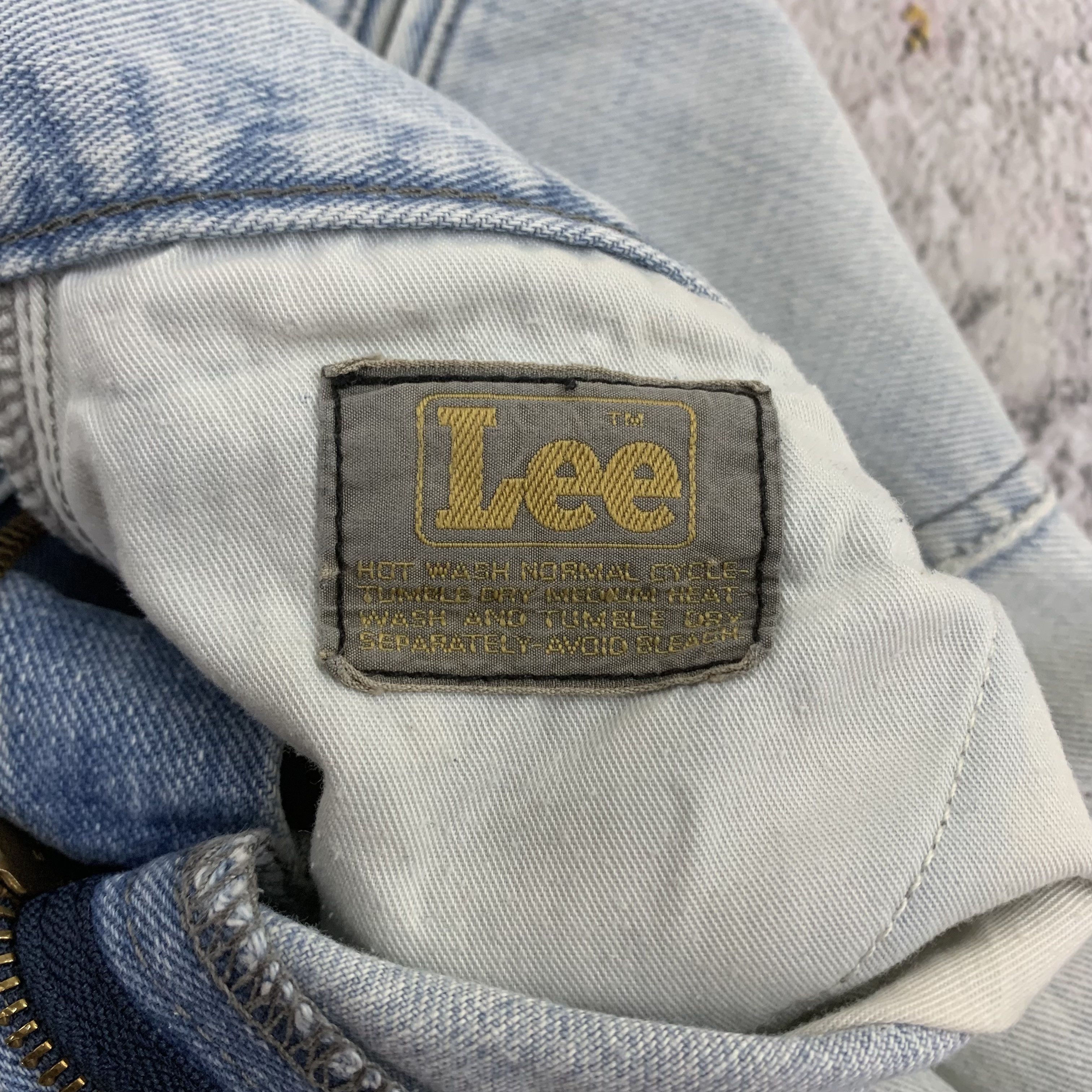 Lee Light Blue Wash Lee Jeans Distressed Denim Size US 32 / EU 48 - 4 Thumbnail