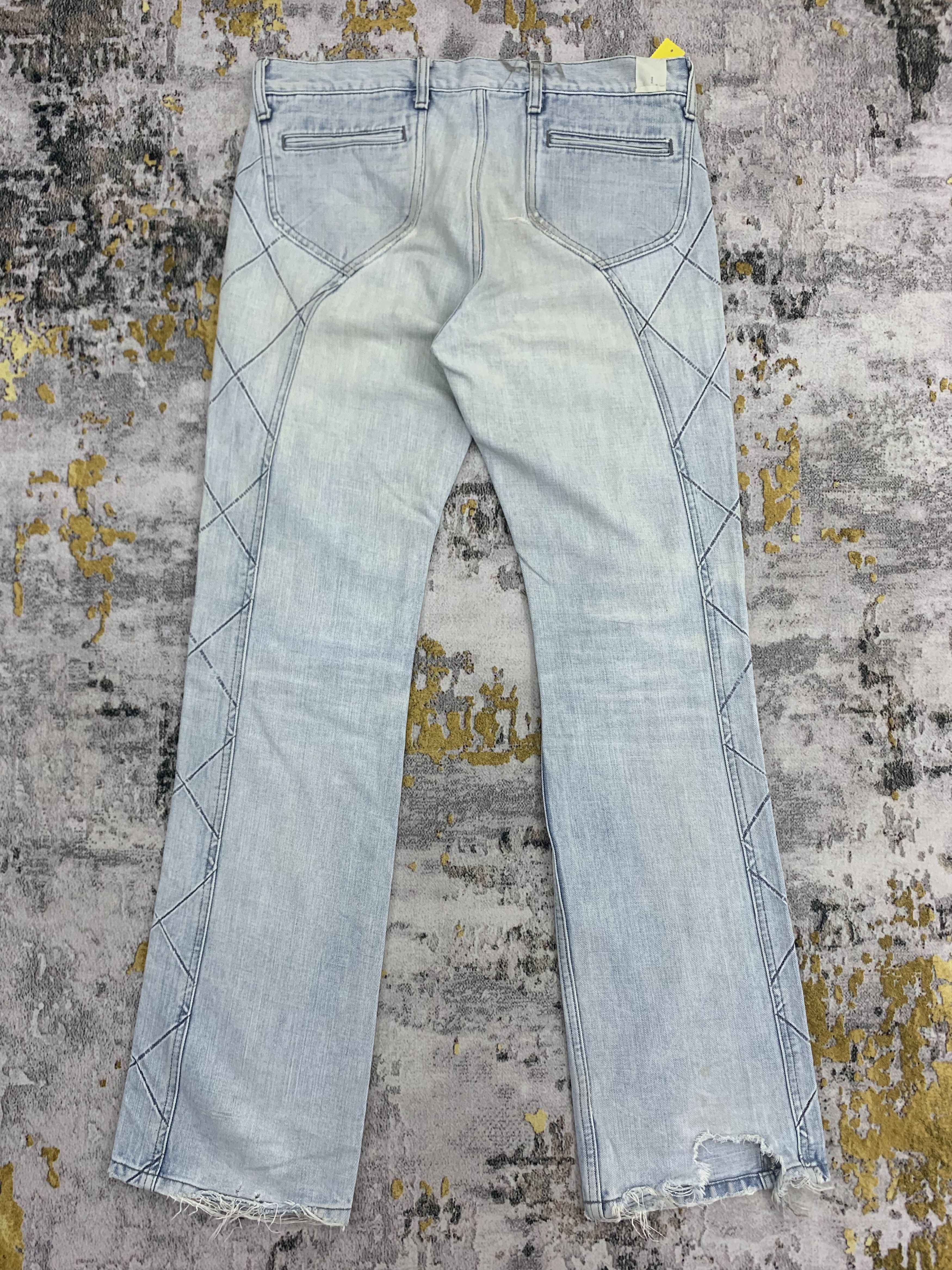 Lee Light Blue Wash Lee Jeans Distressed Denim Size US 32 / EU 48 - 5 Thumbnail
