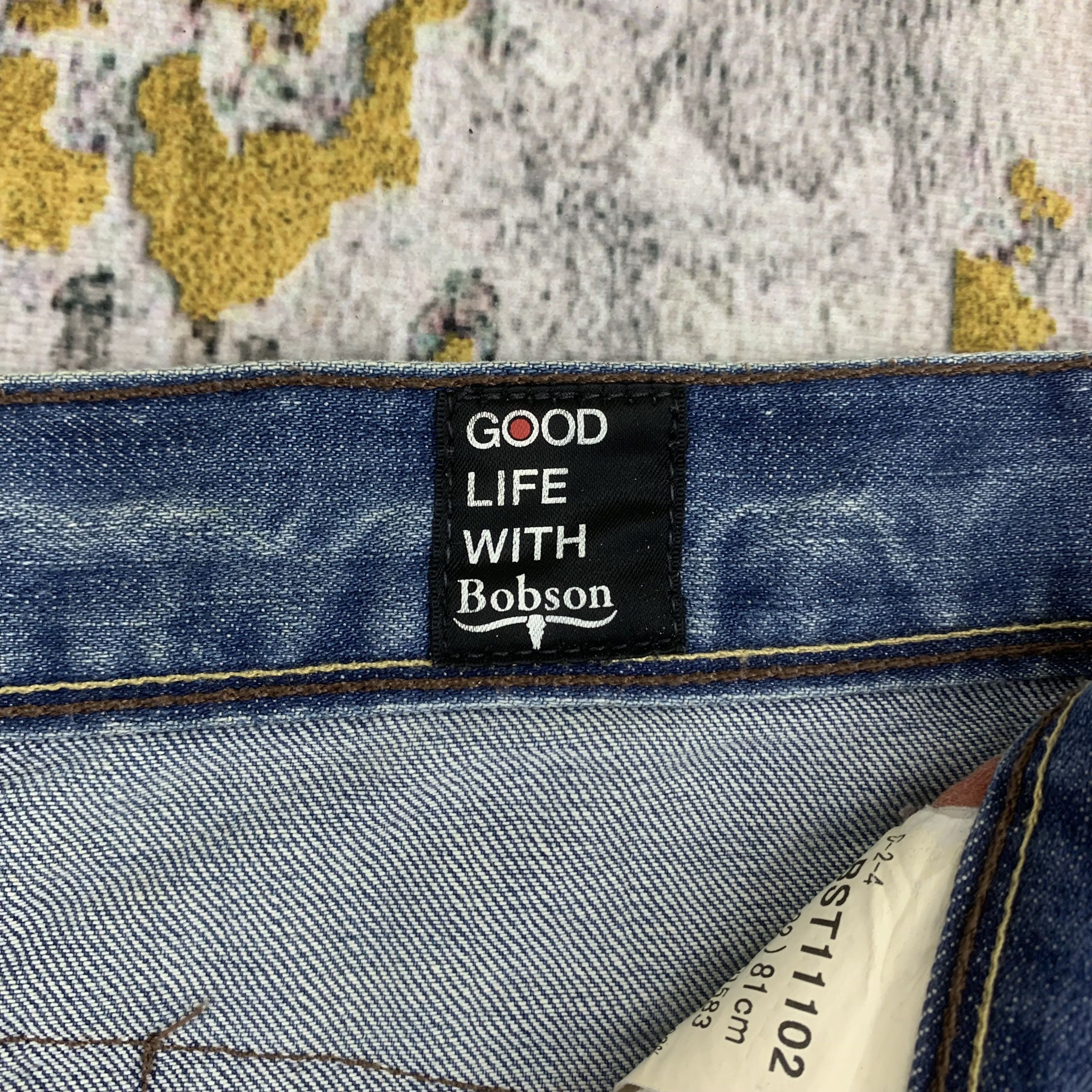 Vintage Vintage Bobson Blue Faded Jeans Size US 32 / EU 48 - 4 Thumbnail