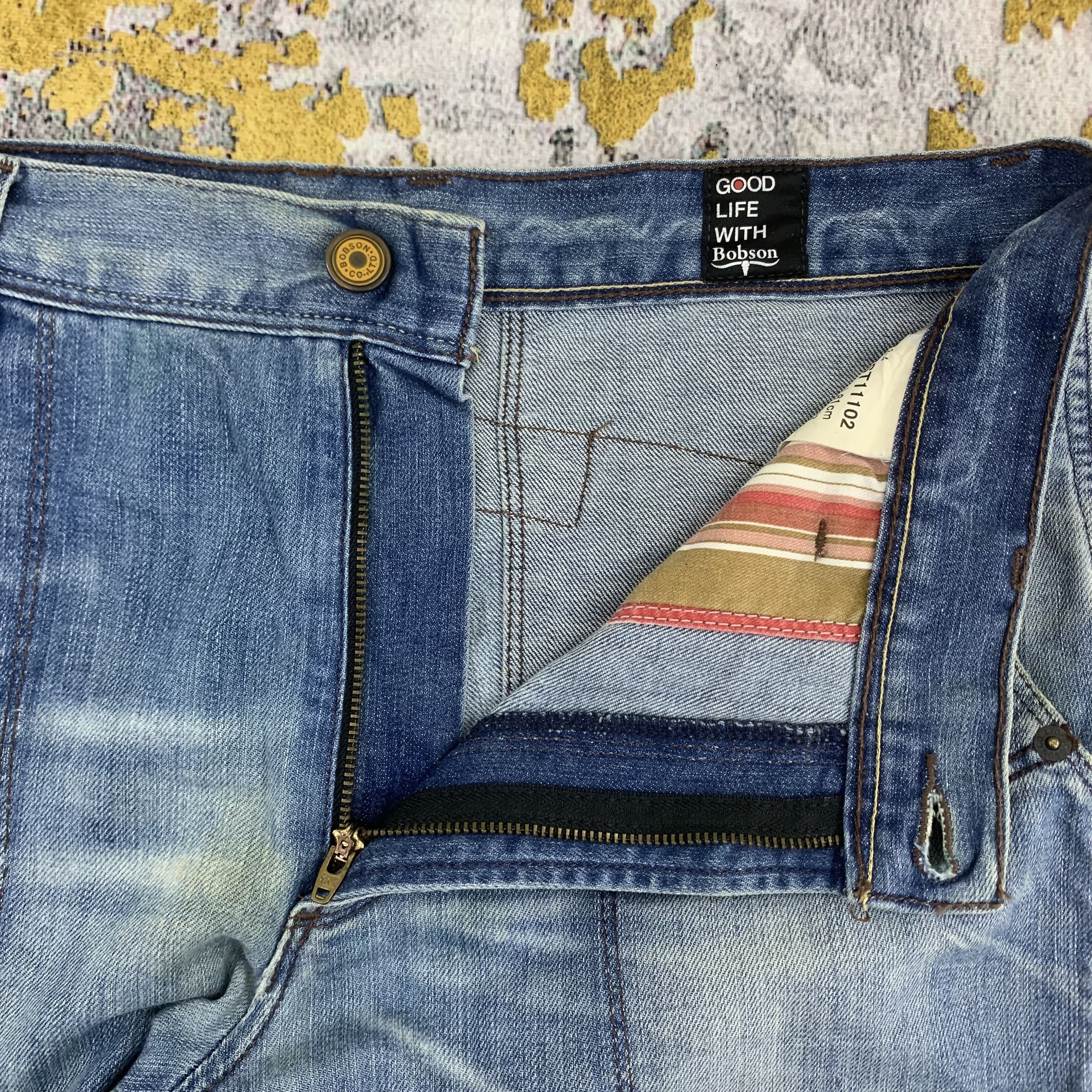 Vintage Vintage Bobson Blue Faded Jeans Size US 32 / EU 48 - 3 Thumbnail