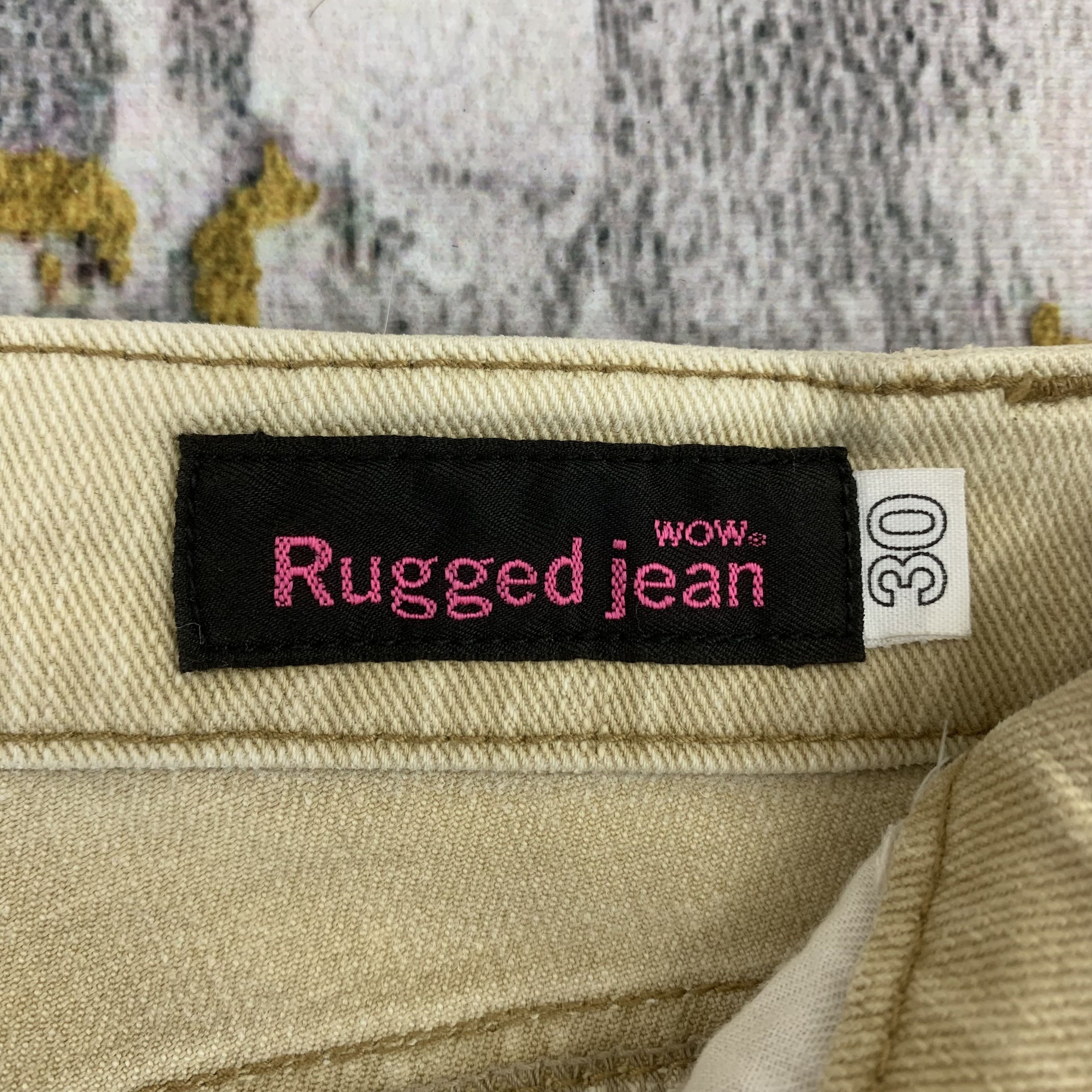 Japanese Brand Flared Khaki Faded Rugged Jeans Distressed Size US 27 - 4 Thumbnail
