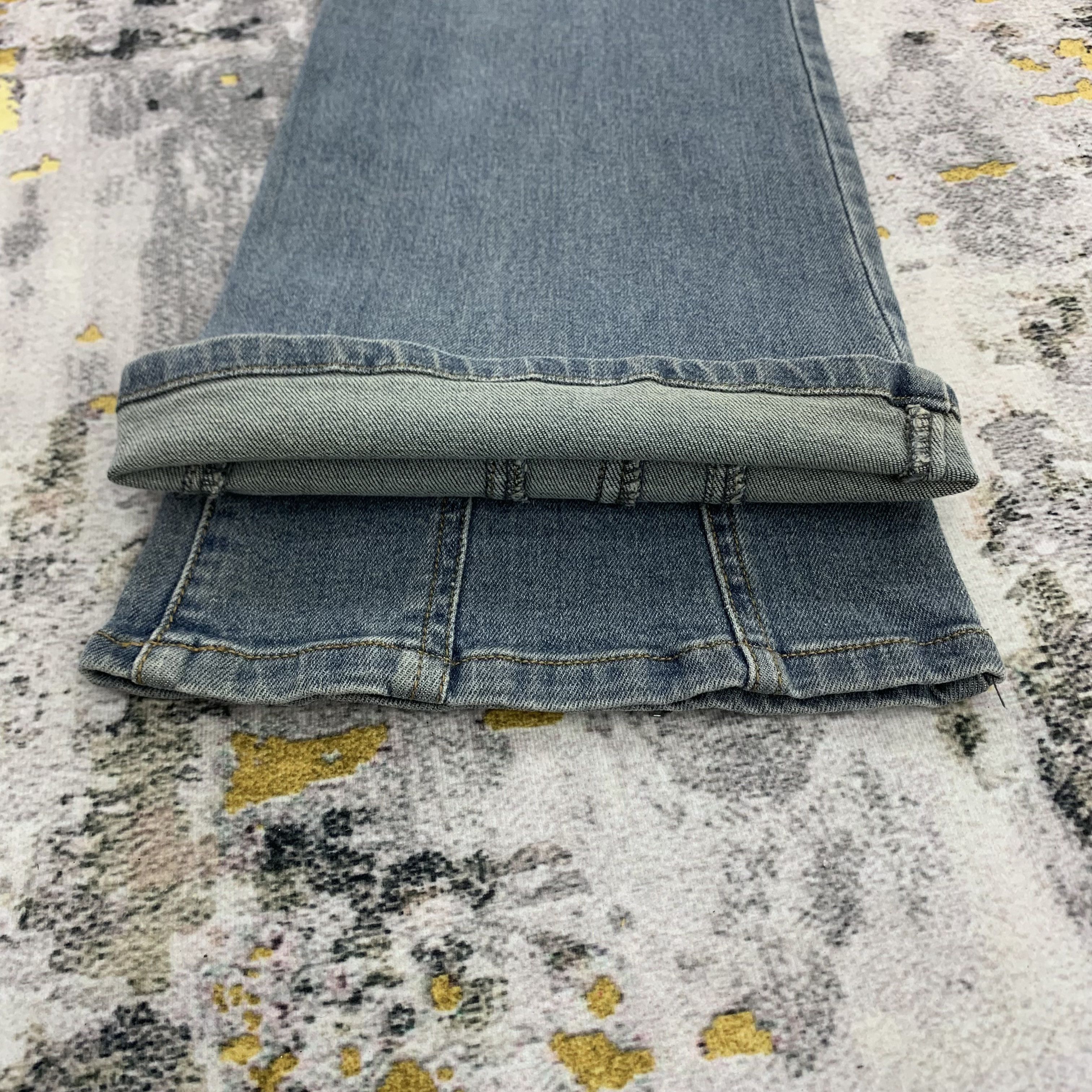 Vintage Mer Lassette Flared Blue Faded Jeans Size US 26 / EU 42 - 9 Thumbnail