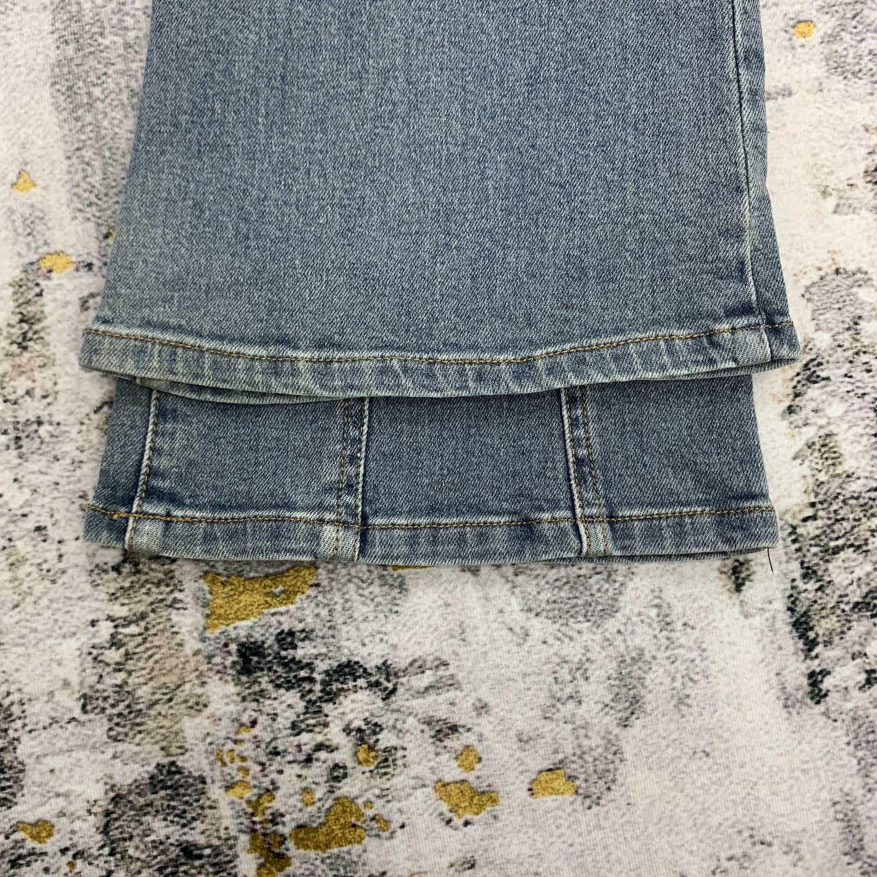 Vintage Mer Lassette Flared Blue Faded Jeans Size US 26 / EU 42 - 8 Thumbnail