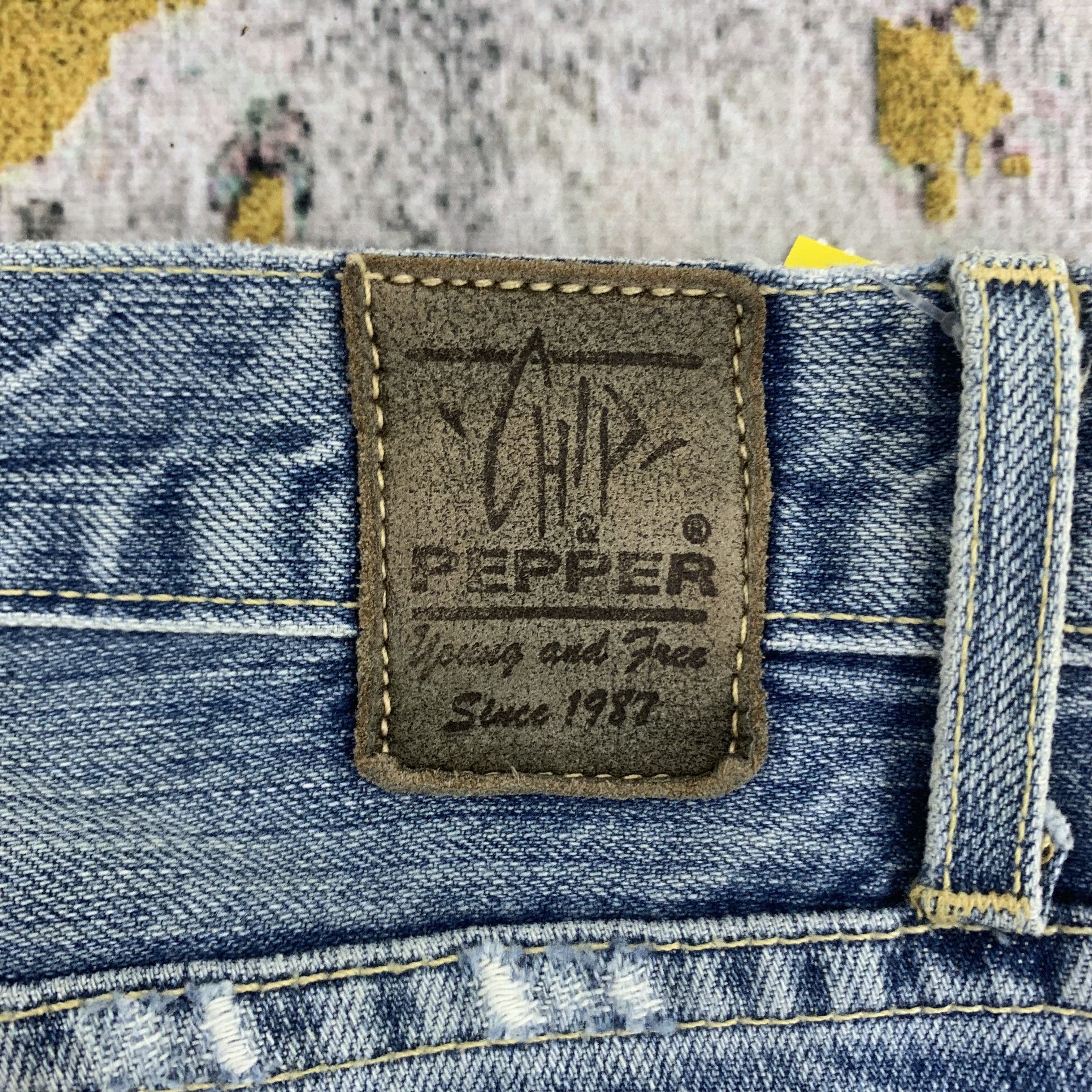 Chip & Pepper Flared Blue Jeans Ripped Chip & Pepper Size US 27 - 7 Thumbnail