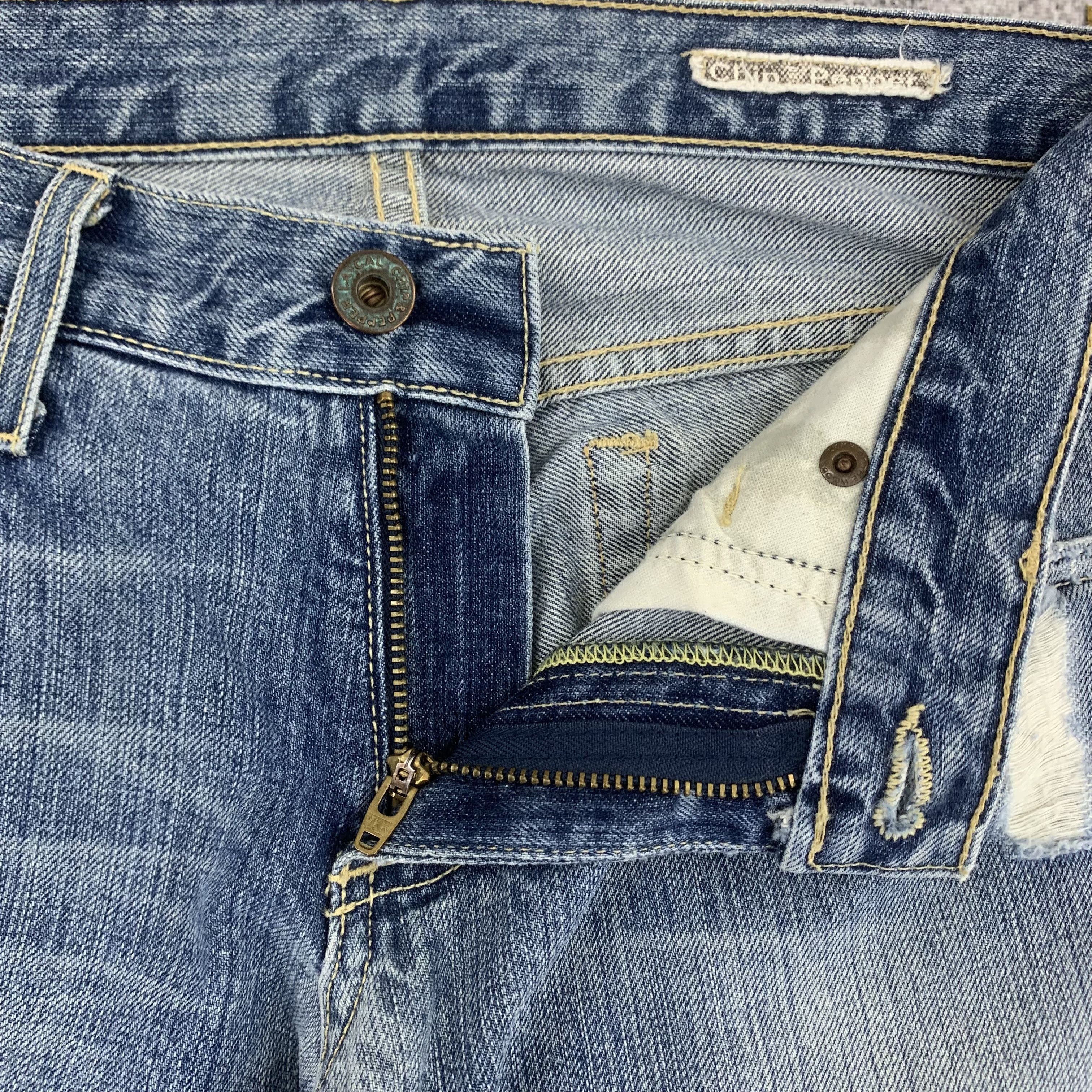 Chip & Pepper Flared Blue Jeans Ripped Chip & Pepper Size US 27 - 3 Thumbnail