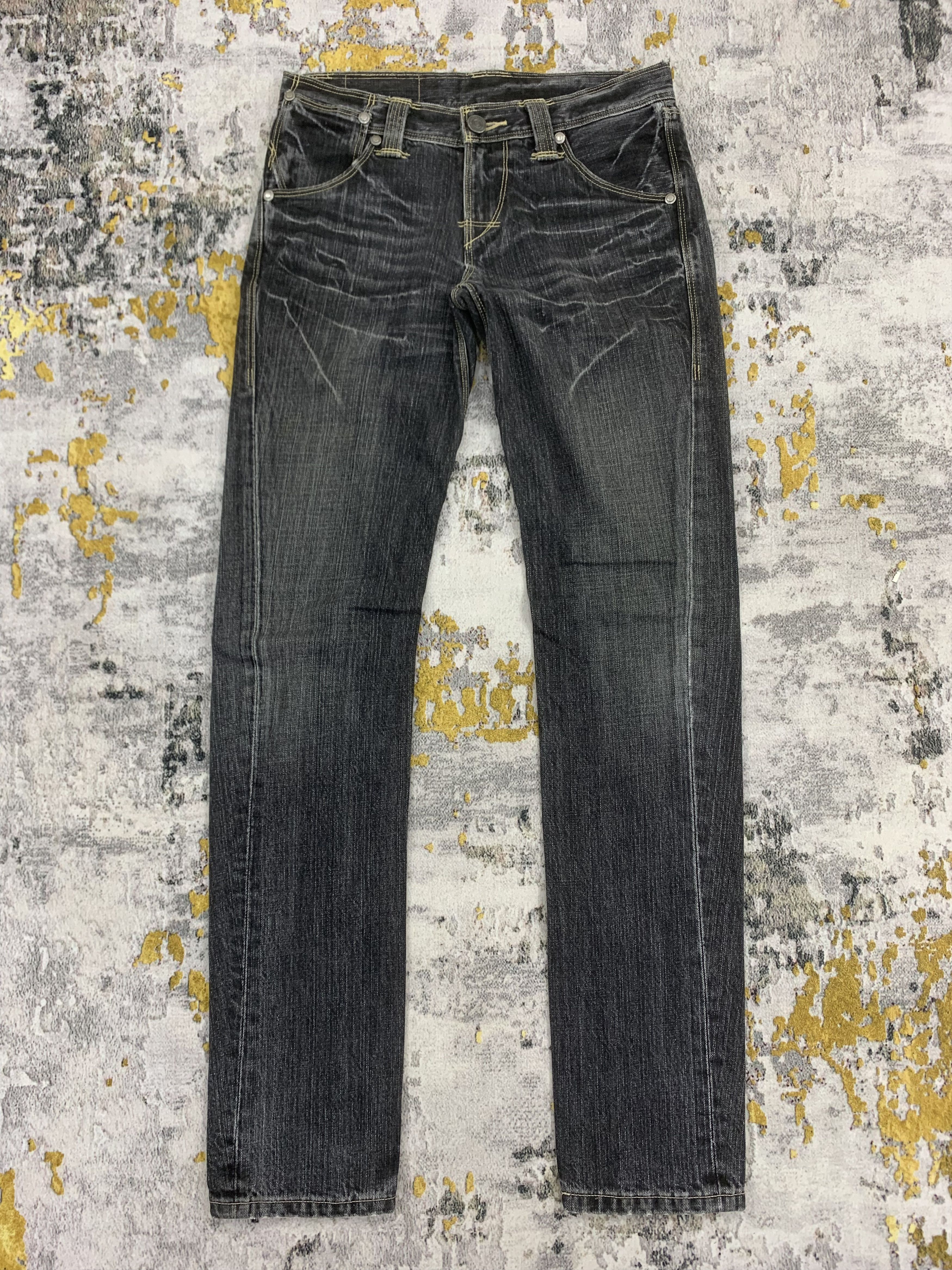 Levi's Levis Engineered Jeans Dark Wash Low Waist Slim Fit Size US 27 - 1 Thumbnail