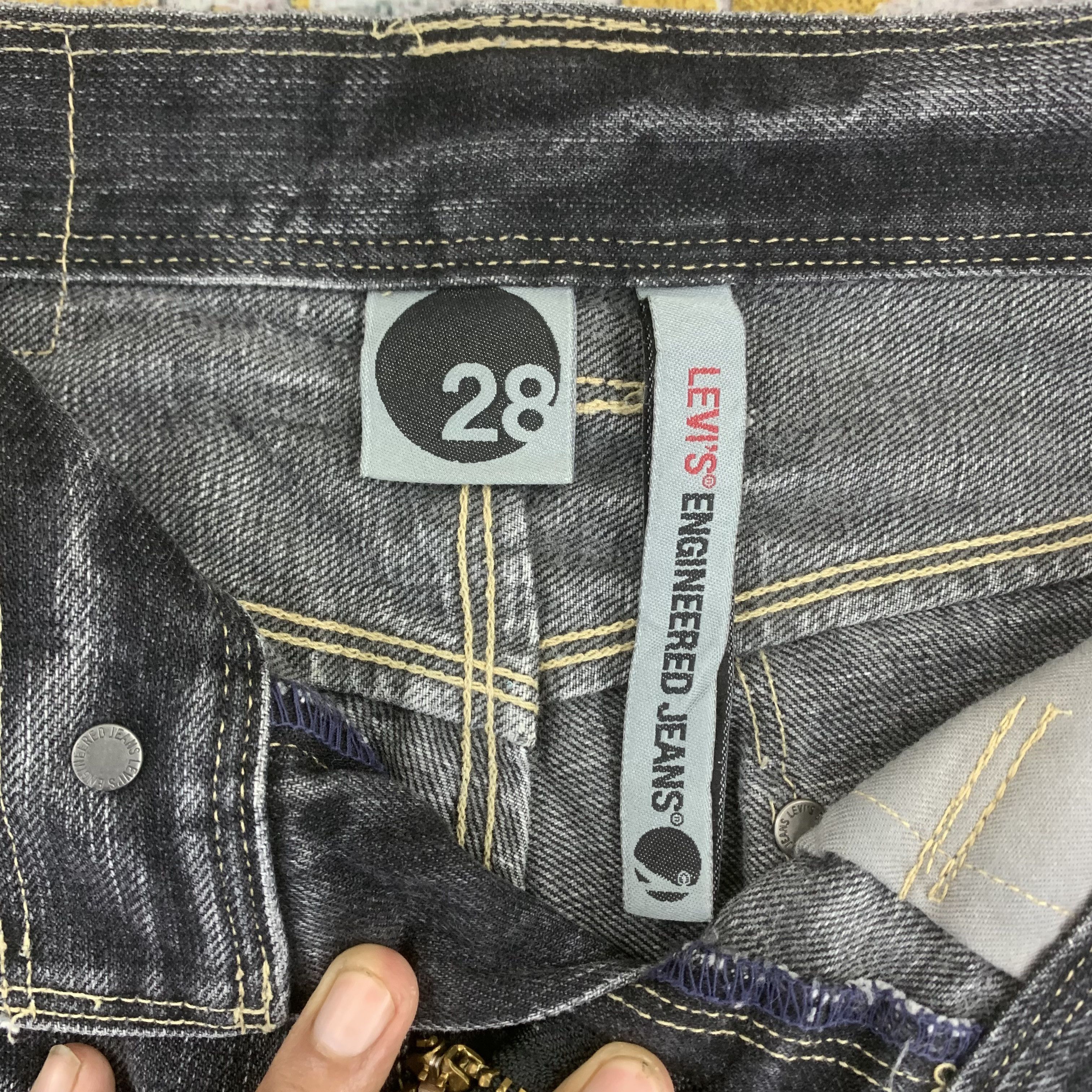 Levi's Levis Engineered Jeans Dark Wash Low Waist Slim Fit Size US 27 - 4 Thumbnail