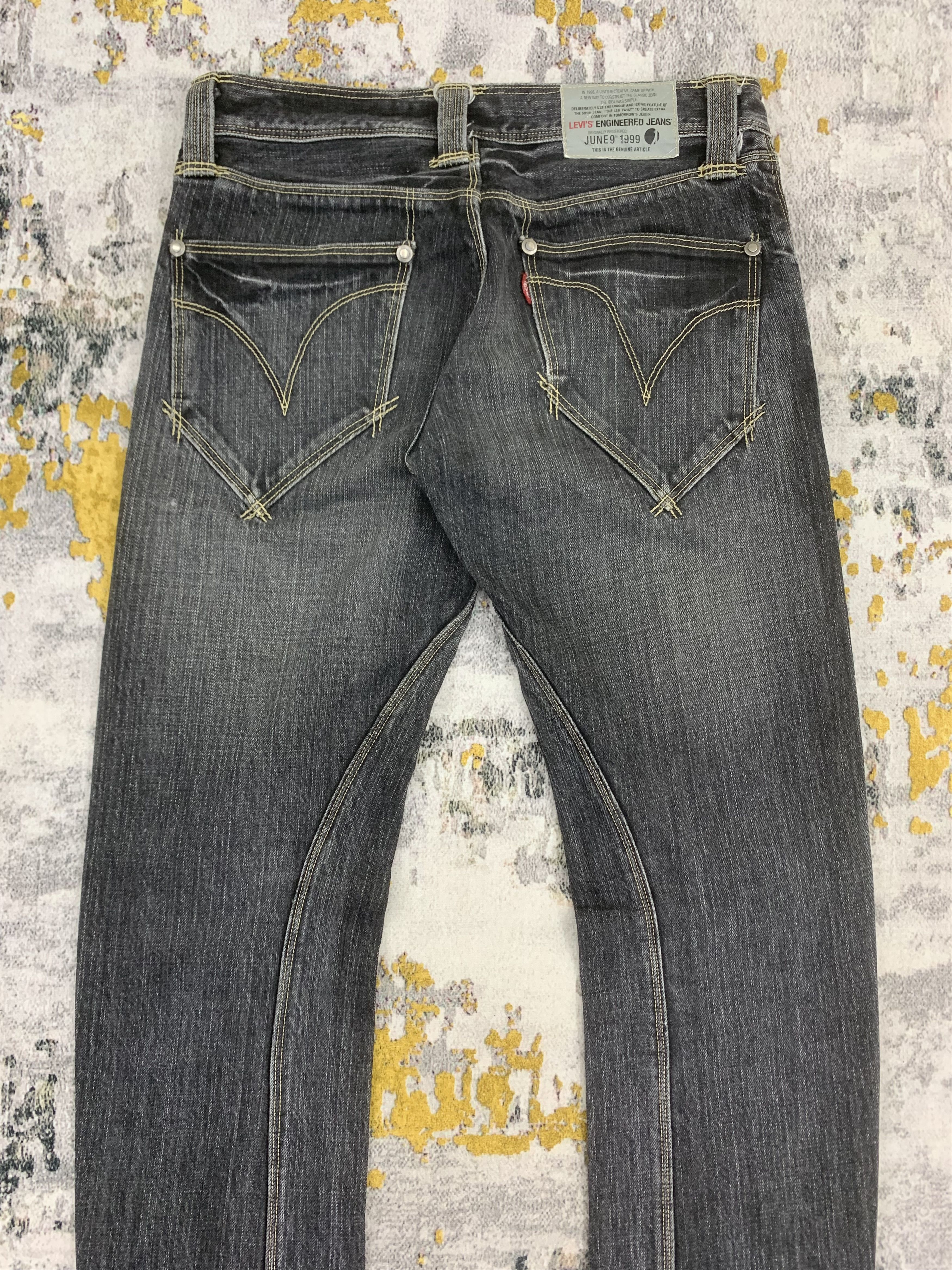 Levi's Levis Engineered Jeans Dark Wash Low Waist Slim Fit Size US 27 - 6 Thumbnail
