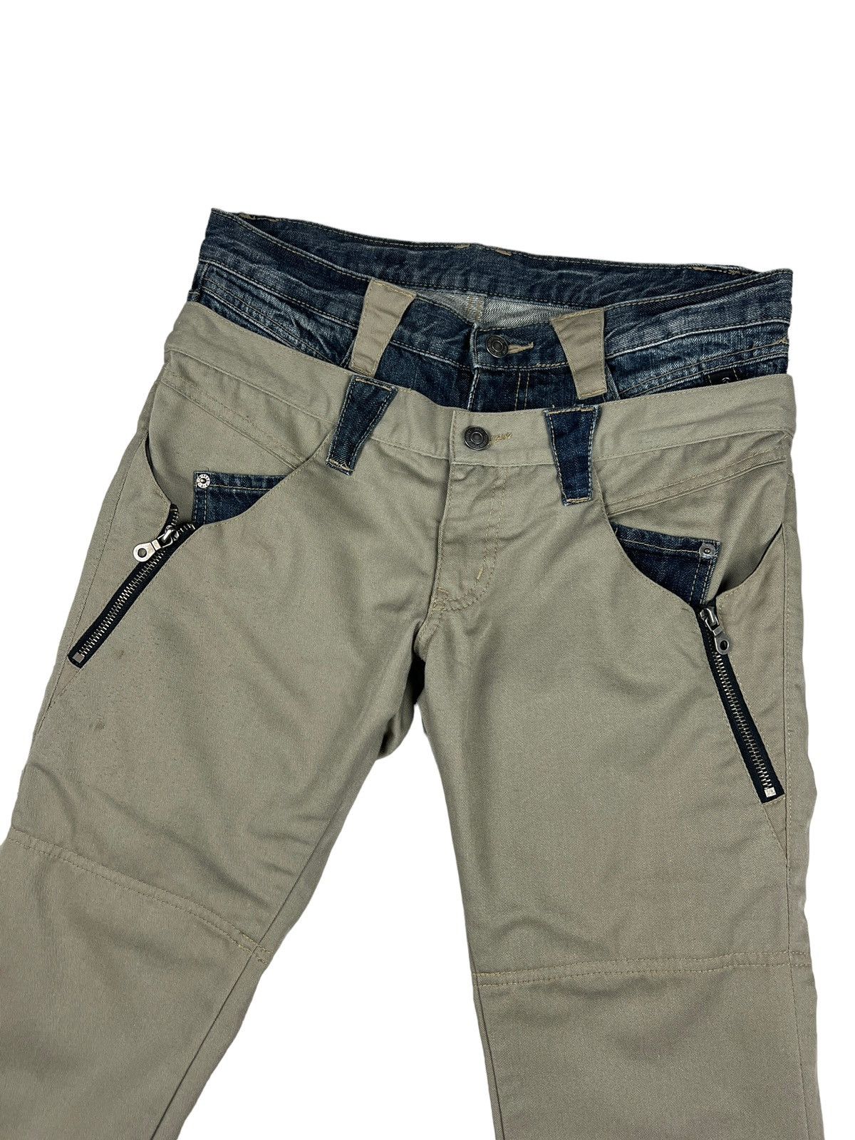 PPFM PPFM ‘All Roads Lead To Rock” Double Waist Slim Pants Size US 32 / EU 48 - 6 Thumbnail