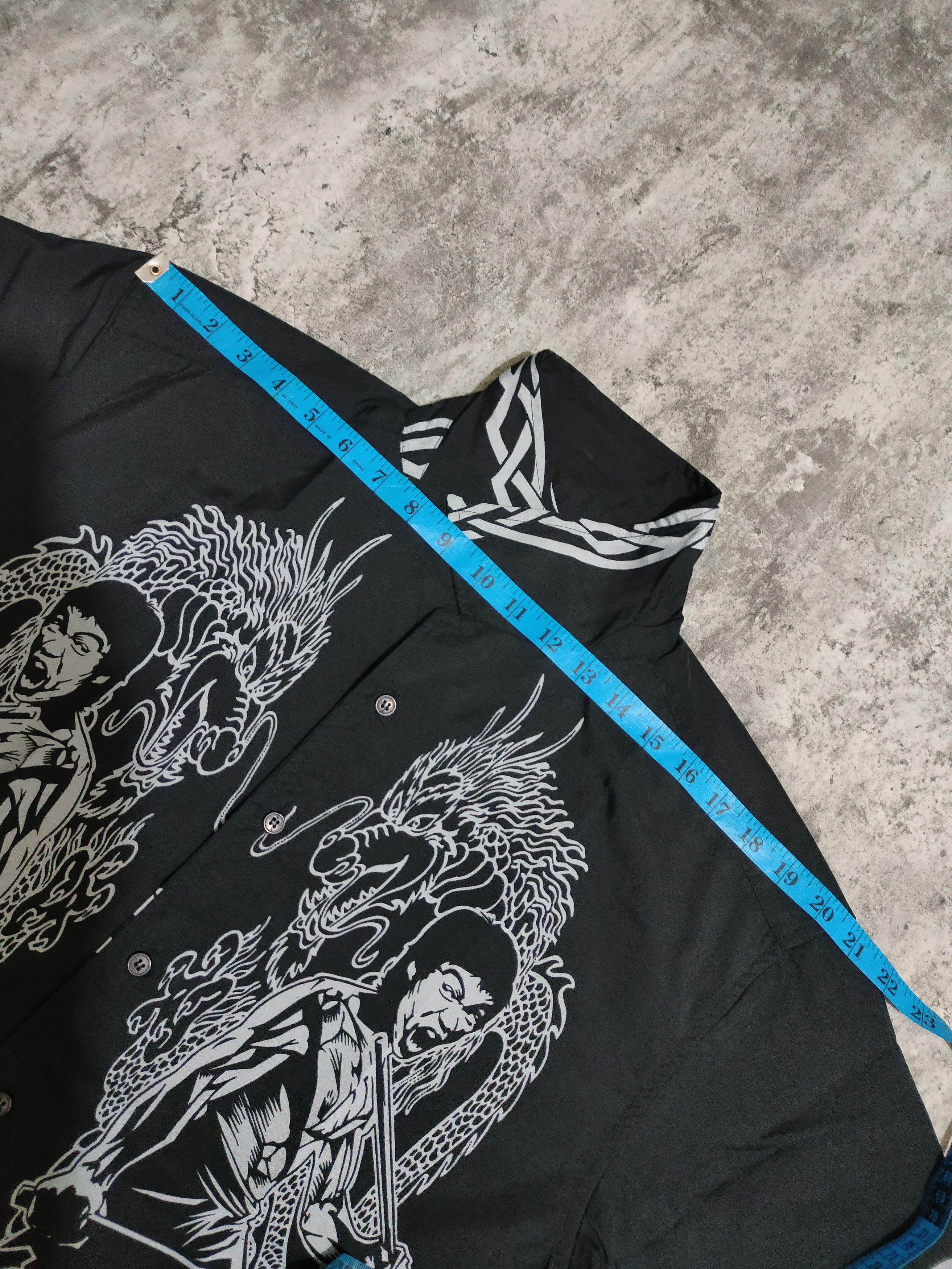 Vintage Vintage Bruce Lee Dragon Colar Shirt Size US L / EU 52-54 / 3 - 14 Thumbnail