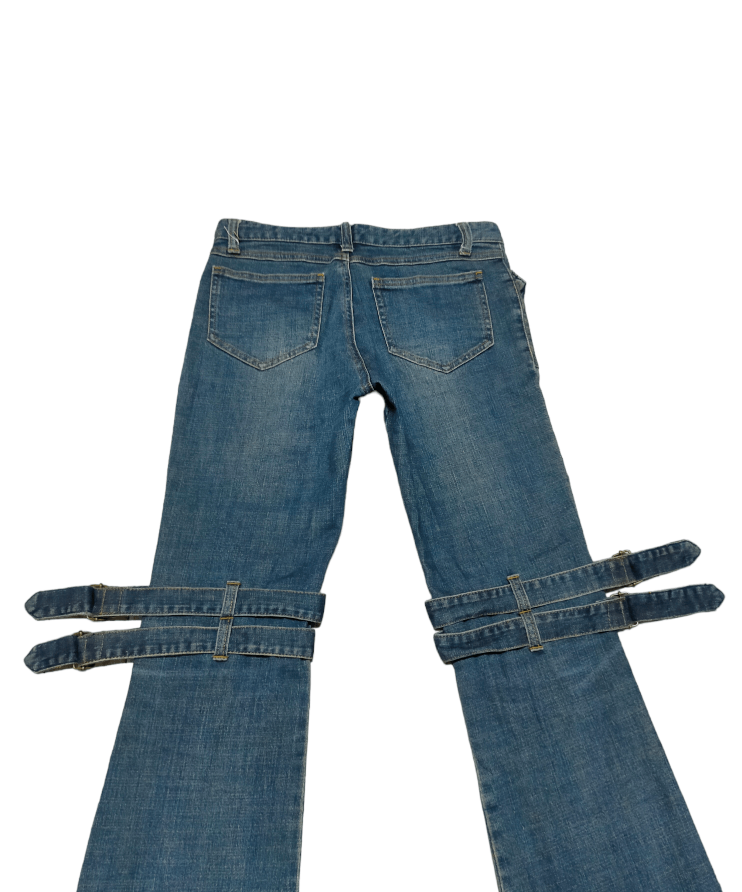 Japanese Brand Flare Jeans Playchess Skinny Punk style Boot cut Size 28" / US 6 / IT 42 - 4 Thumbnail