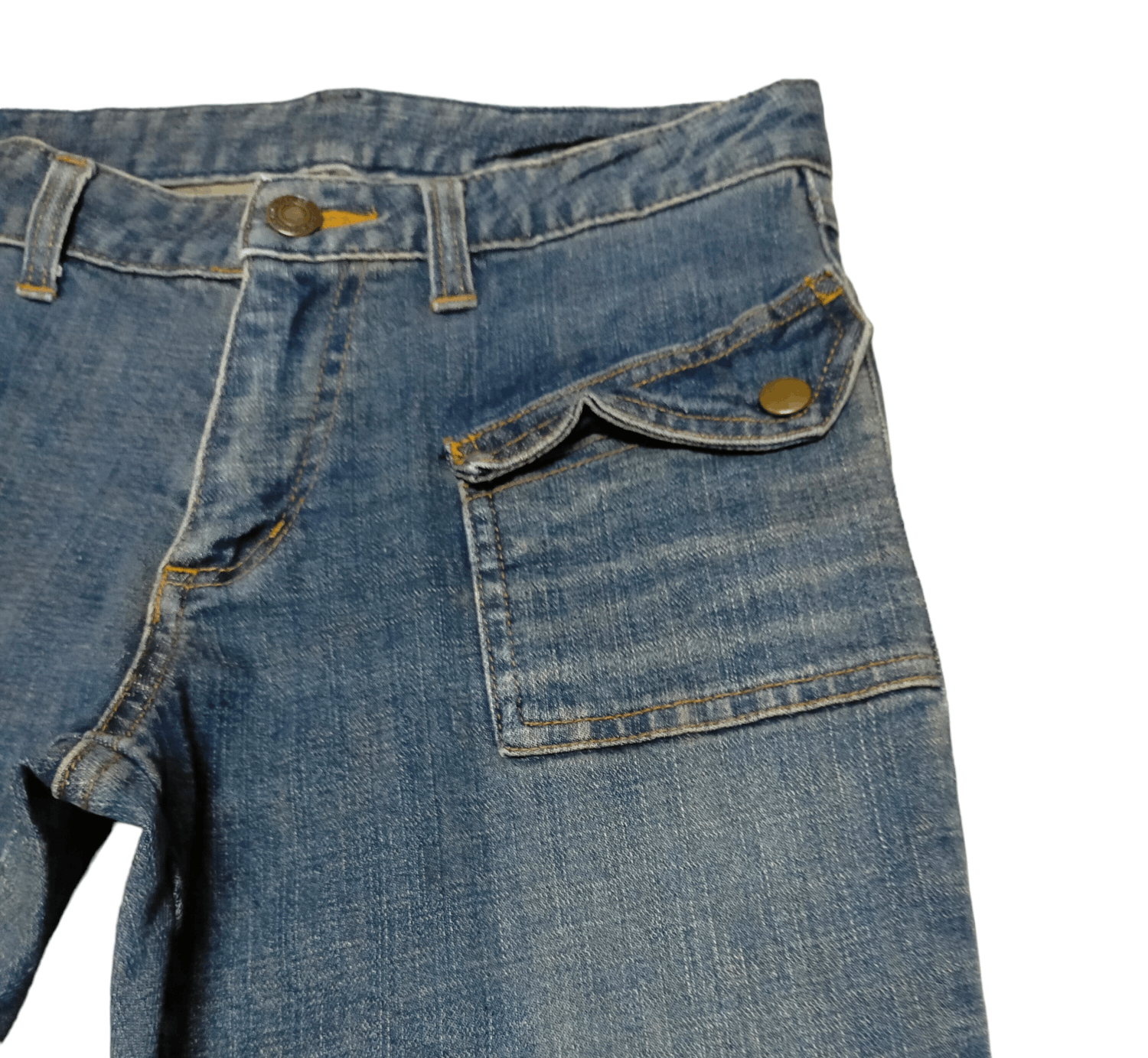 Japanese Brand Flare Jeans Playchess Skinny Punk style Boot cut Size 28" / US 6 / IT 42 - 5 Thumbnail