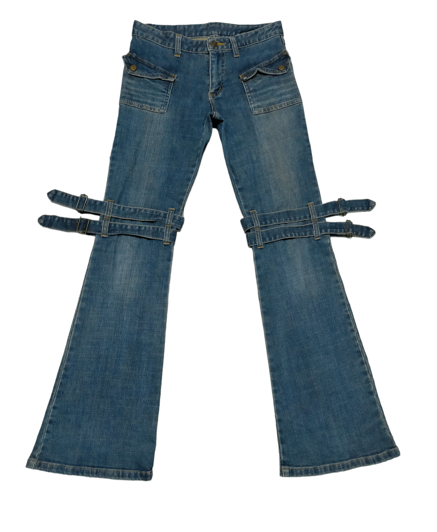 Japanese Brand Flare Jeans Playchess Skinny Punk style Boot cut Size 28" / US 6 / IT 42 - 1 Thumbnail