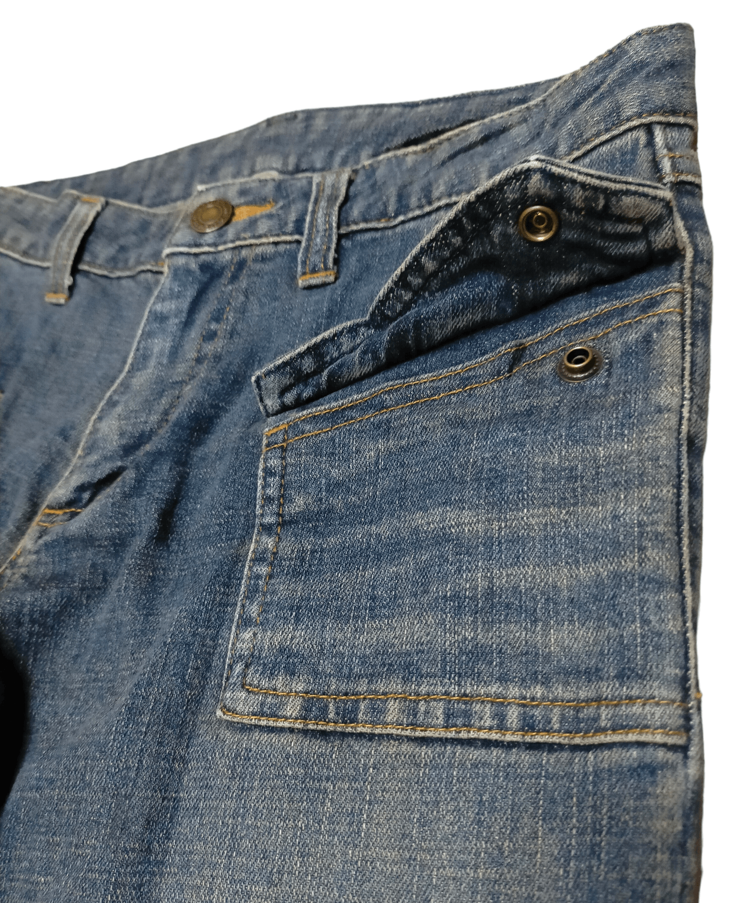 Japanese Brand Flare Jeans Playchess Skinny Punk style Boot cut Size 28" / US 6 / IT 42 - 7 Thumbnail