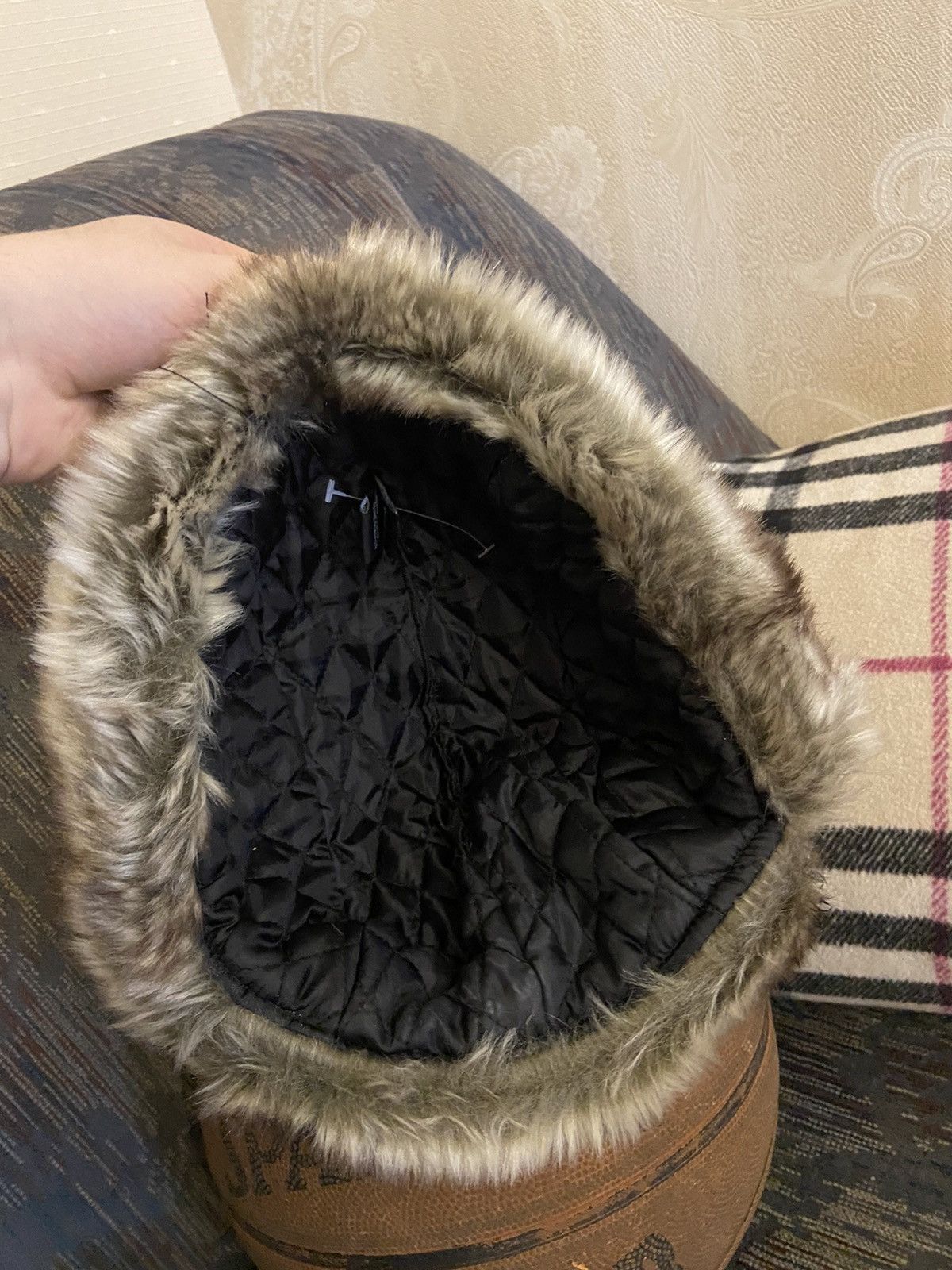 Japanese Brand × Vintage Fuzzy Nature Mohair Vintage 90s Rap Men’s Hat Japan Style Size ONE SIZE - 2 Thumbnail