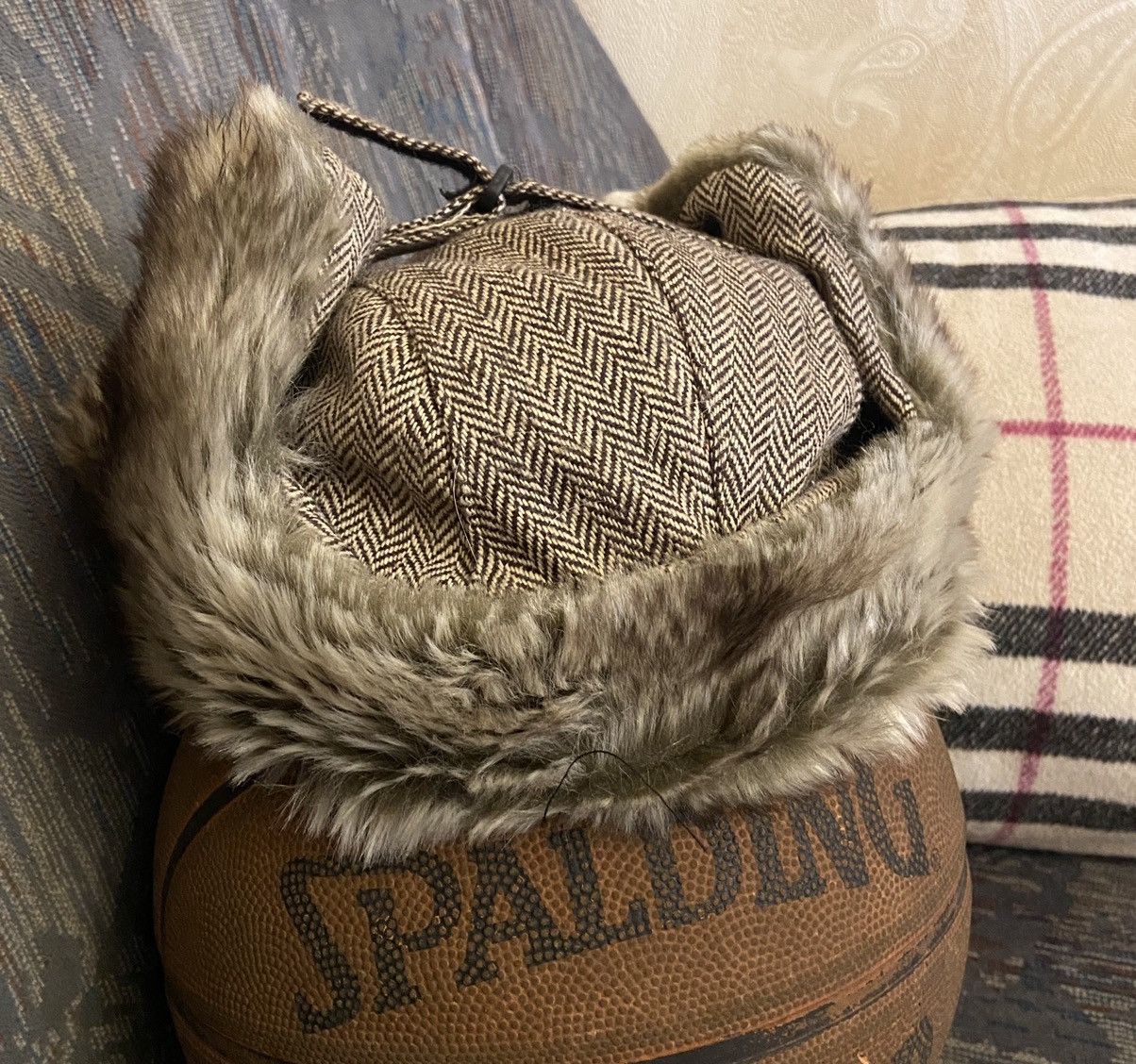 Japanese Brand × Vintage Fuzzy Nature Mohair Vintage 90s Rap Men’s Hat Japan Style Size ONE SIZE - 1 Thumbnail
