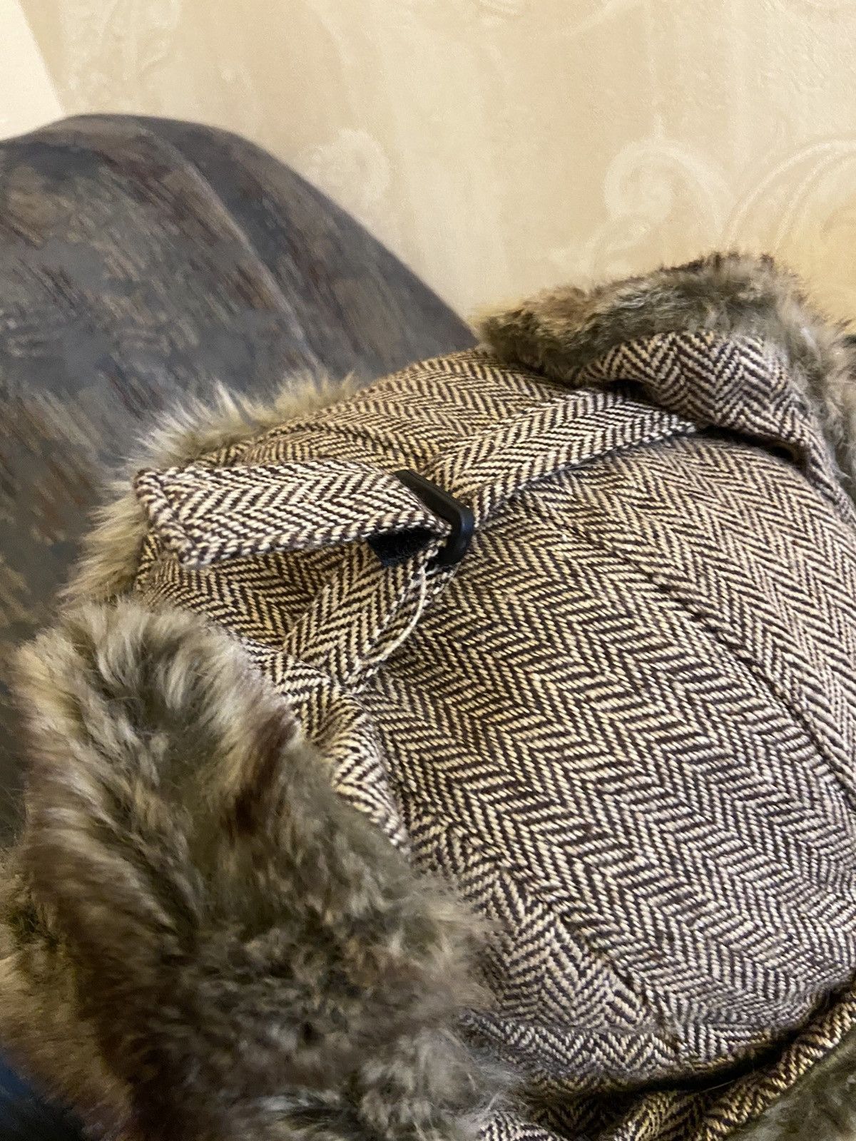 Japanese Brand × Vintage Fuzzy Nature Mohair Vintage 90s Rap Men’s Hat Japan Style Size ONE SIZE - 5 Thumbnail