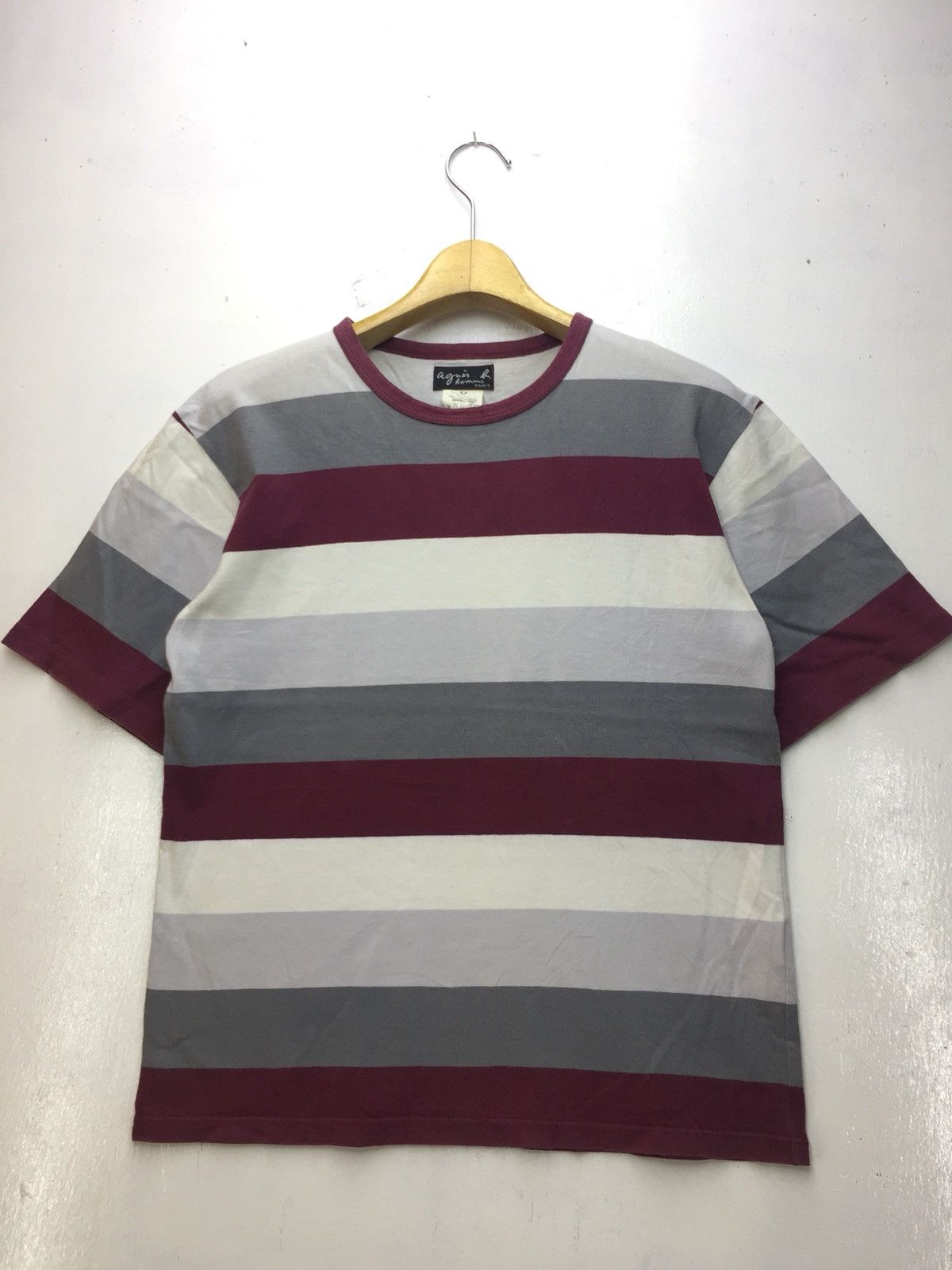 image of Agnes B. Homme Stripe Shirt, Men's (Size Small)