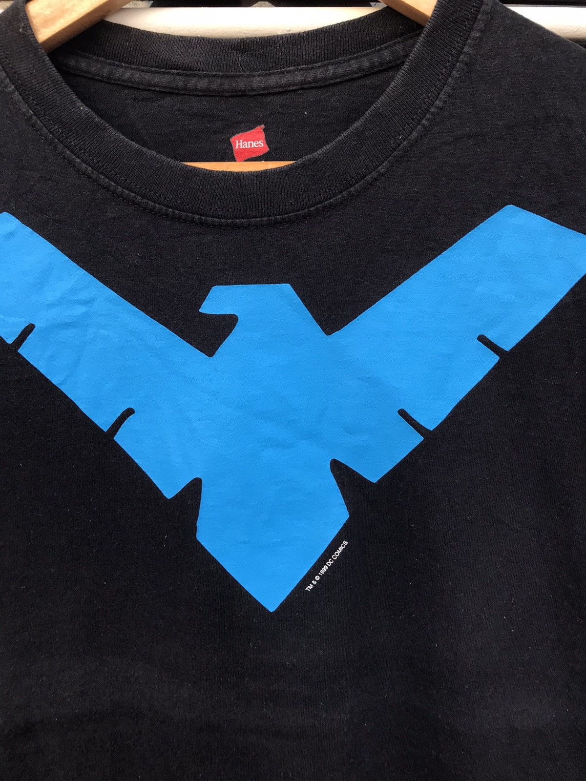 DC Comics Vintage 1999 Nightwing Logo Shirt Size US M / EU 48-50 / 2 - 6 Thumbnail