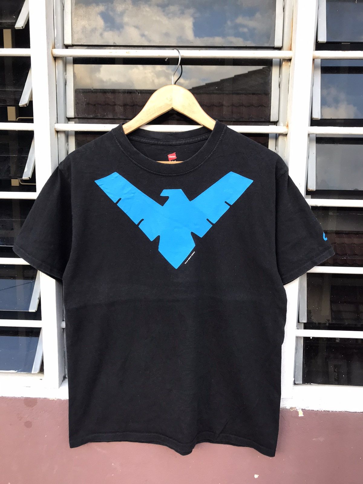 DC Comics Vintage 1999 Nightwing Logo Shirt Size US M / EU 48-50 / 2 - 1 Thumbnail