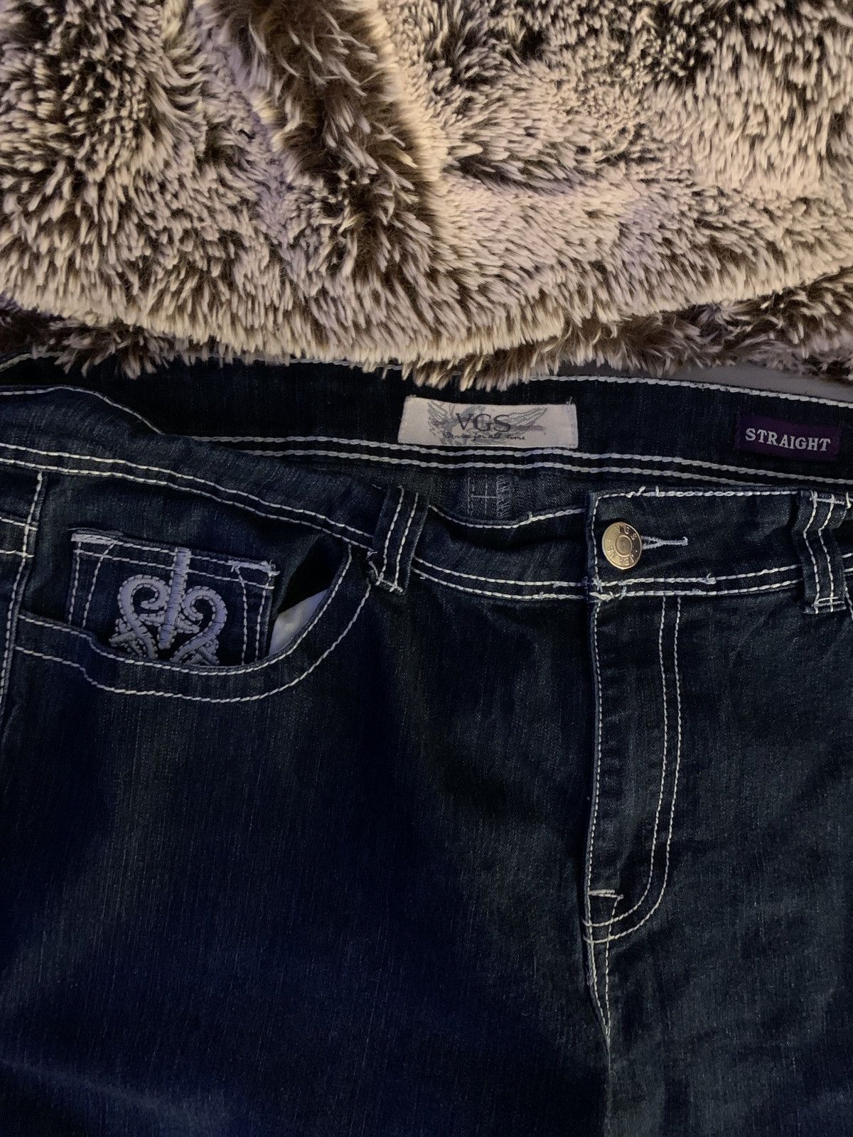 Vintage VGS CUSTOM JEANS Size US 36 / EU 52 - 3 Thumbnail