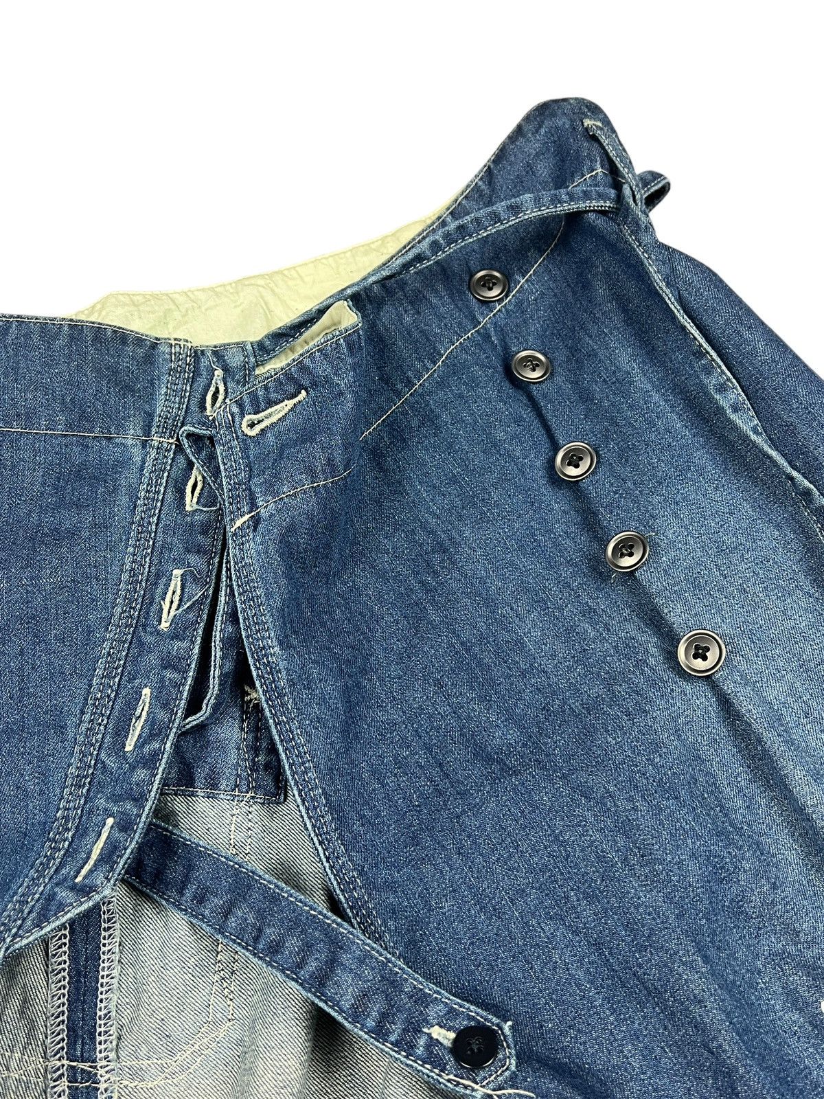 Avirex Avirex Paint Splatter Distressed Midi Denim Skirt Size 29" - 10 Thumbnail