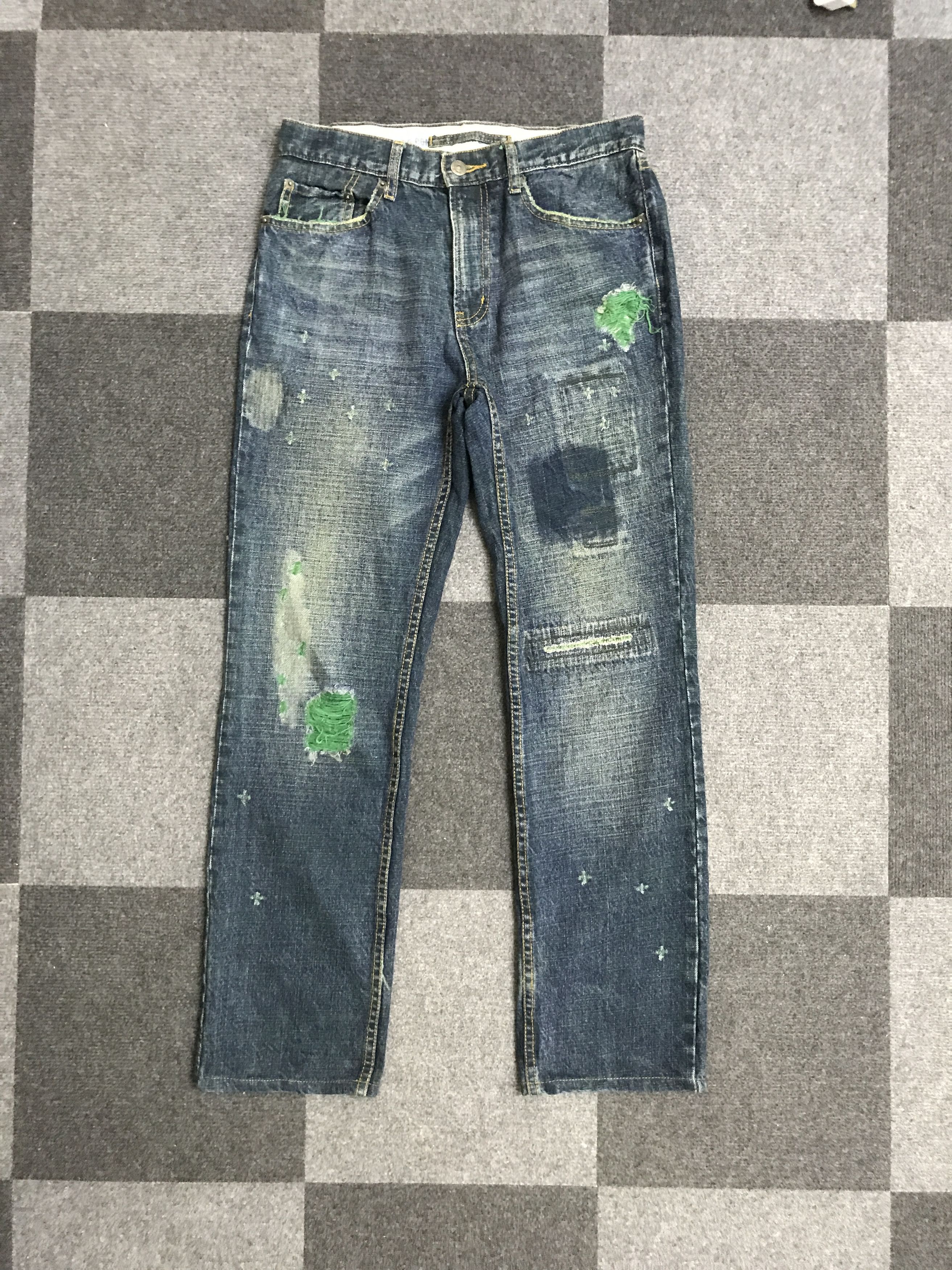 Other D165 PPFM Patchwork Distressed Jeans Size US 29 - 3 Thumbnail