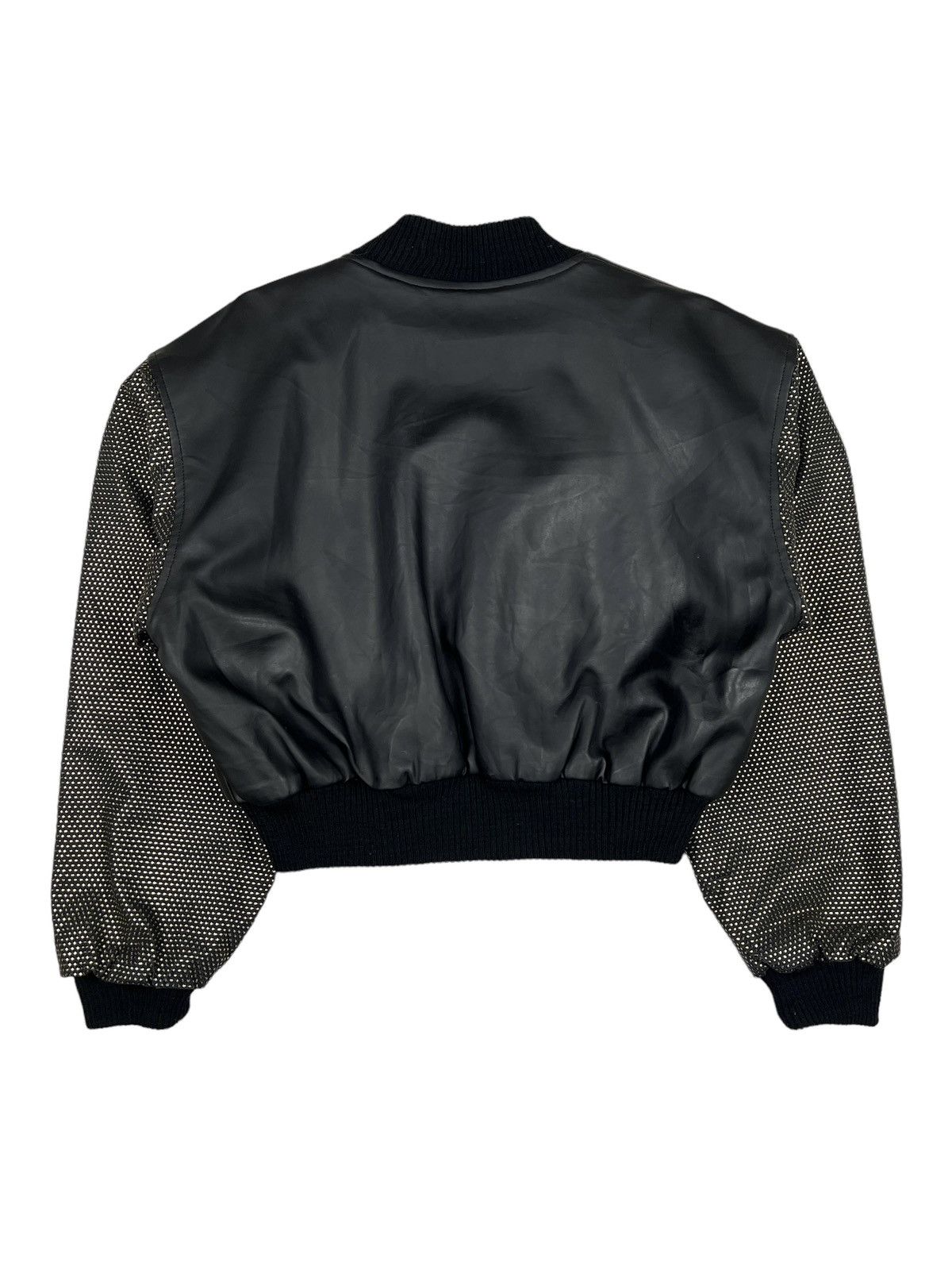Seditionaries Vintage 🇬🇧 CCC London PVC Studded Cropped Bomber Jacket Size US L / EU 52-54 / 3 - 3 Thumbnail