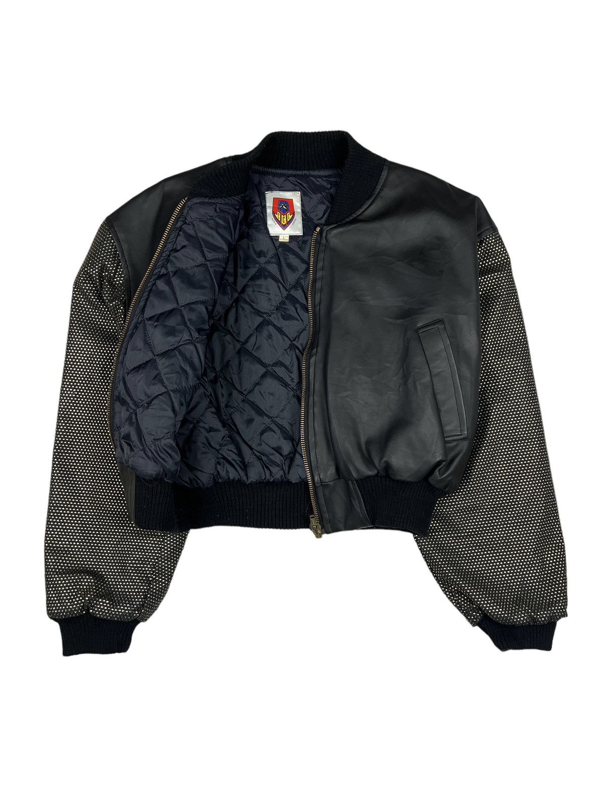 Seditionaries Vintage 🇬🇧 CCC London PVC Studded Cropped Bomber Jacket Size US L / EU 52-54 / 3 - 1 Thumbnail