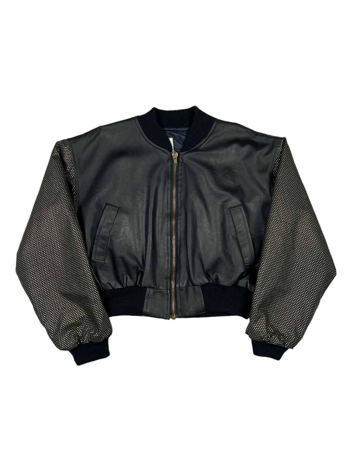 Seditionaries Vintage 🇬🇧 CCC London PVC Studded Cropped Bomber Jacket Size US L / EU 52-54 / 3 - 12 Thumbnail