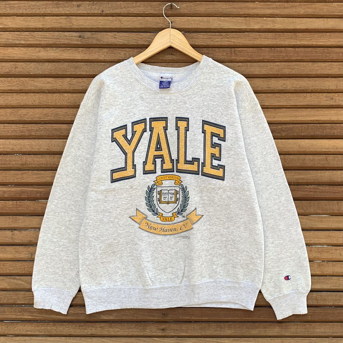 Champion Vintage 1990s Champion X University Yale Crewneck Size US M / EU 48-50 / 2 - 2 Thumbnail