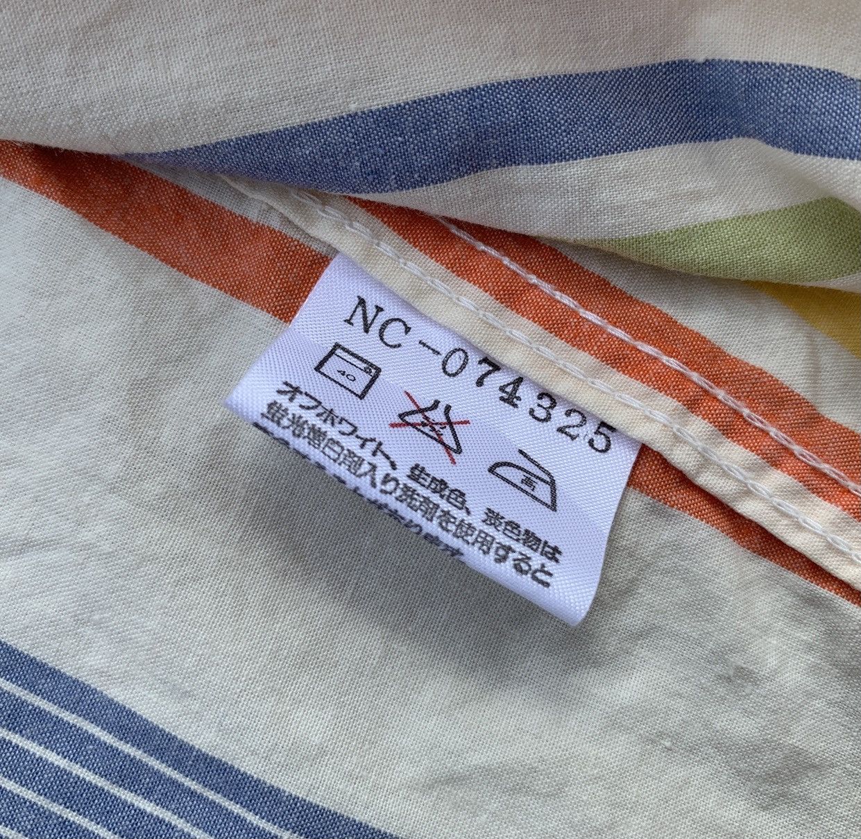 Nigel Cabourn Authentic Nigel Cabourn Cotton Stripe Zip Up Shirt Size US XL / EU 56 / 4 - 9 Thumbnail