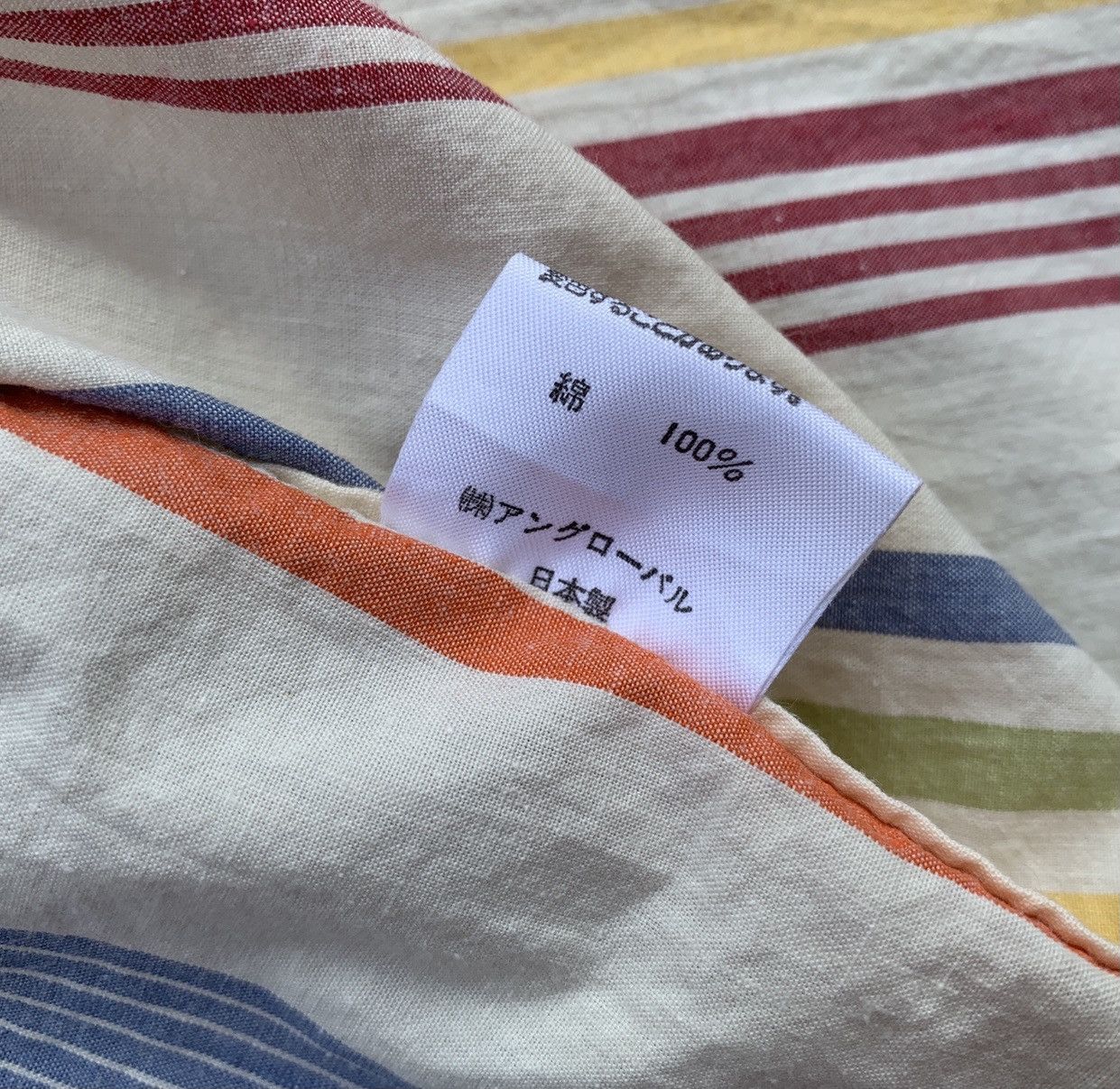 Nigel Cabourn Authentic Nigel Cabourn Cotton Stripe Zip Up Shirt Size US XL / EU 56 / 4 - 10 Thumbnail