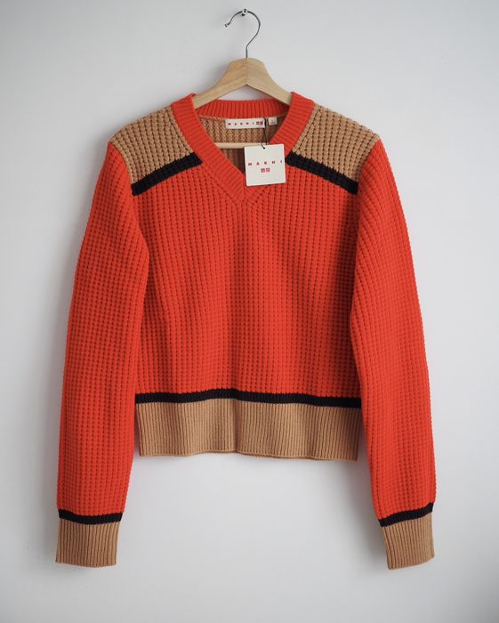 Uniqlo Marni pullover V-neck Uniqlo stretch sweater size medium