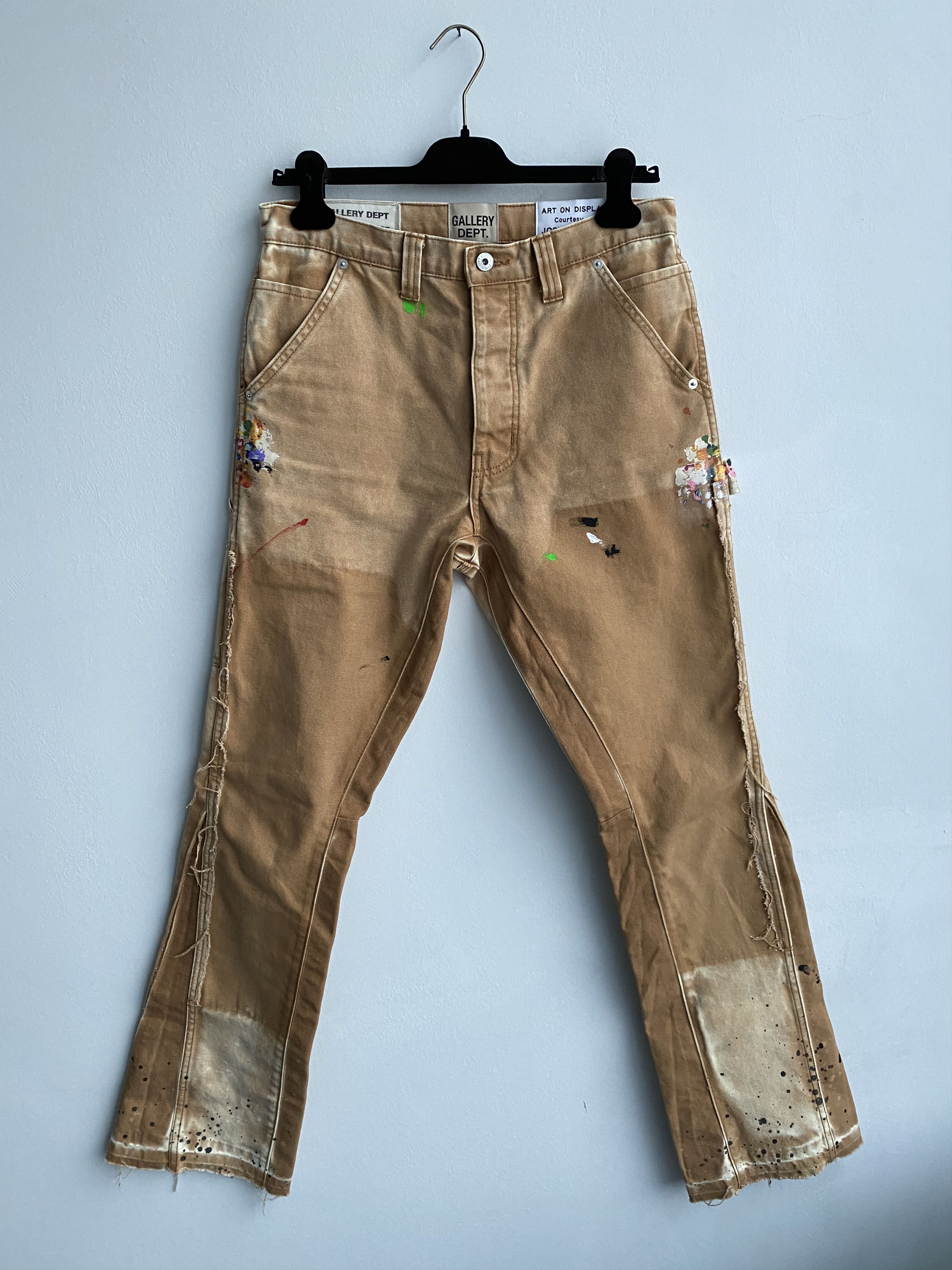 image of Gallery Dept Gallery Department La Flare Carpenter Pants Tan, Men's (Size 31)