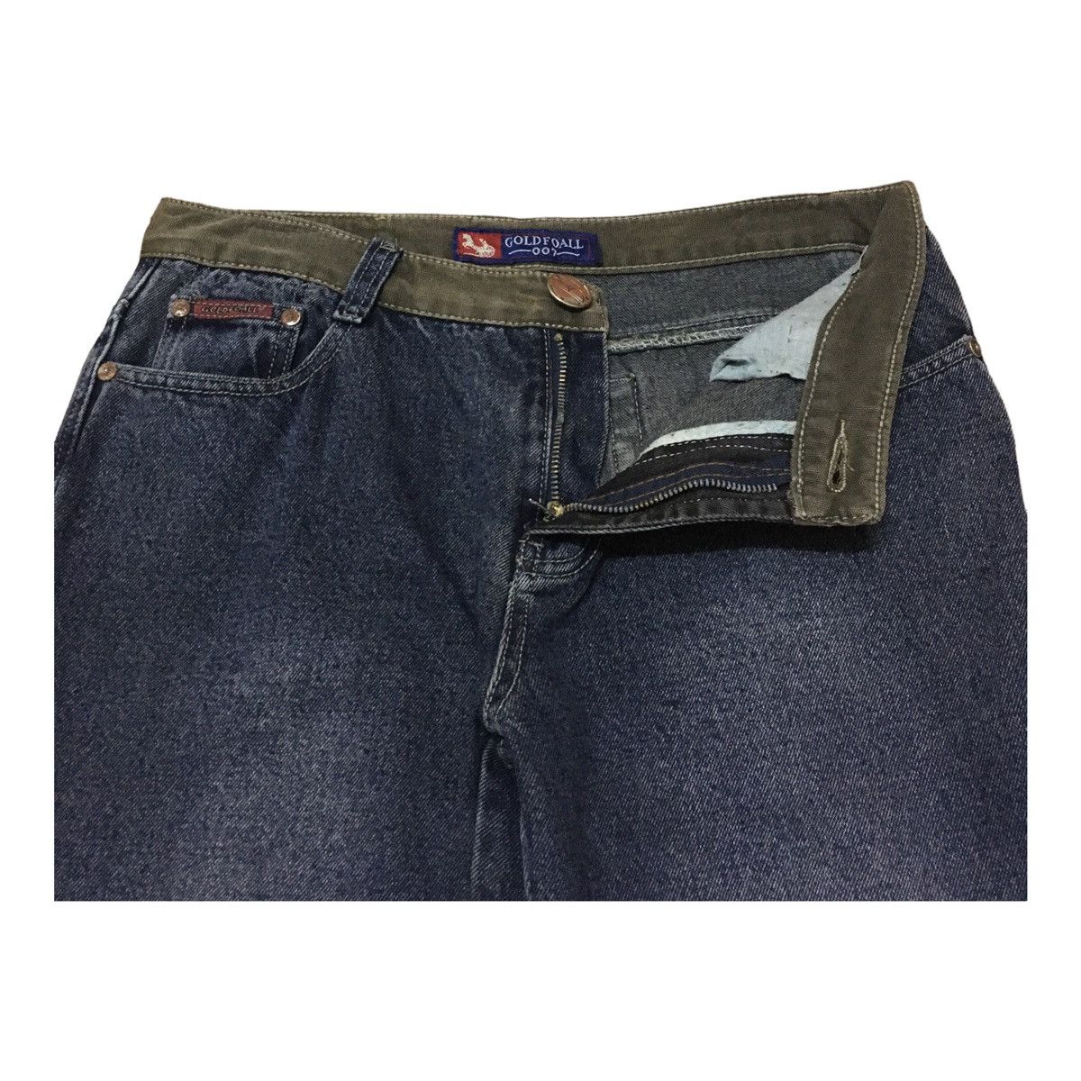 Japanese Brand × Vintage Rare Vintage Japanese Brand Goldfoall Flared Jeans 1990s Size US 30 / EU 46 - 5 Thumbnail