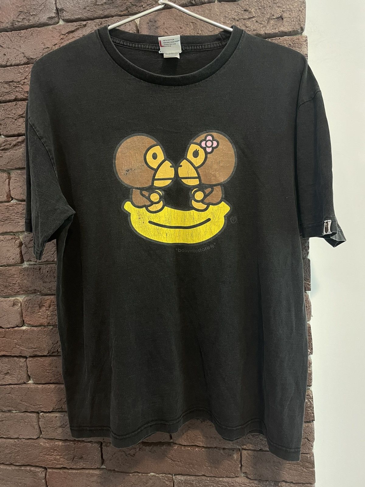 T-shirt Vintage Baby Milo Gris - Taille M Femme - Occasion Très Bon état