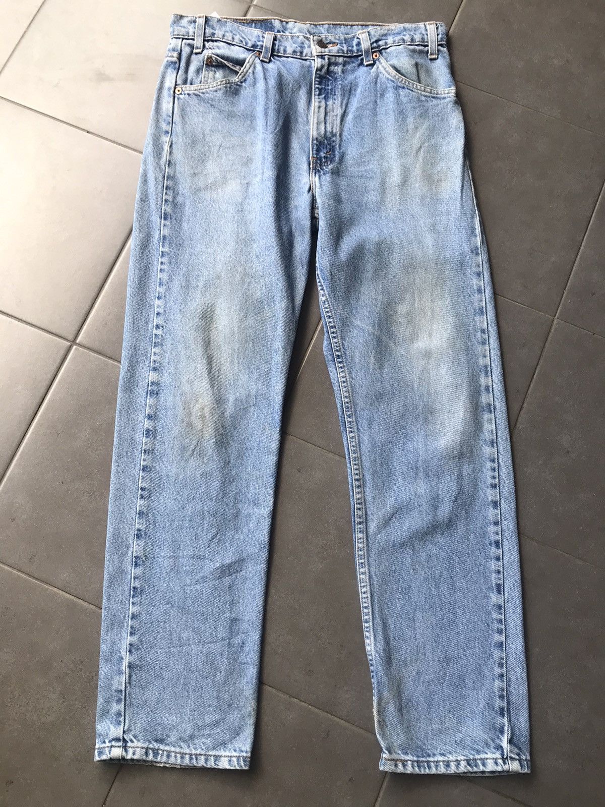 Vintage Levis 505 Orange Tab Light Wash