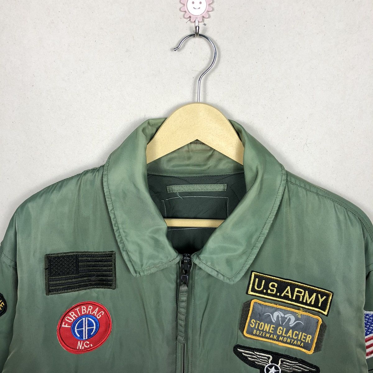Vintage Vintage 90s US ARMY Bomber Jacket Military Size US L / EU 52-54 / 3 - 6 Thumbnail