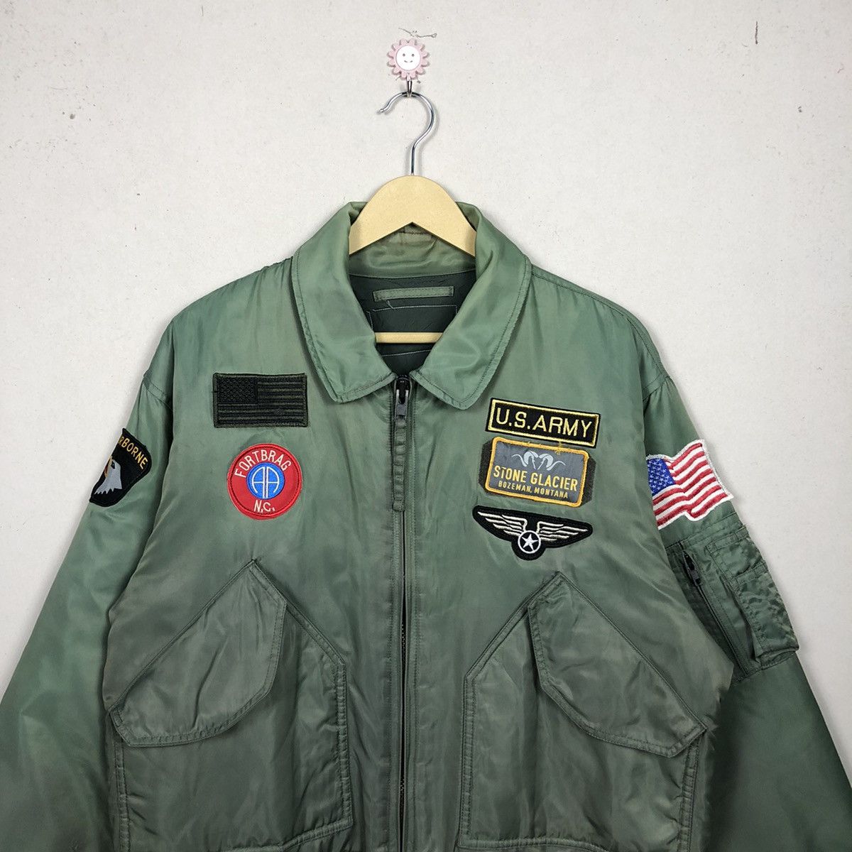 Vintage Vintage 90s US ARMY Bomber Jacket Military Size US L / EU 52-54 / 3 - 4 Thumbnail