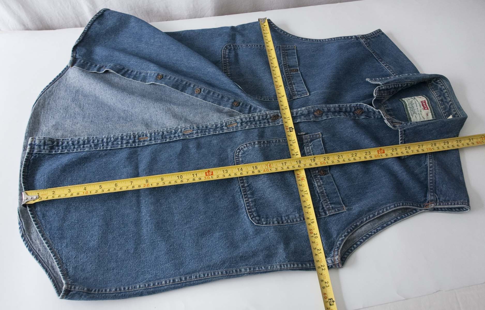 Levi's × Vintage Levis Vest Denim Sleeveless Vintage Size M Size US M / EU 48-50 / 2 - 2 Thumbnail