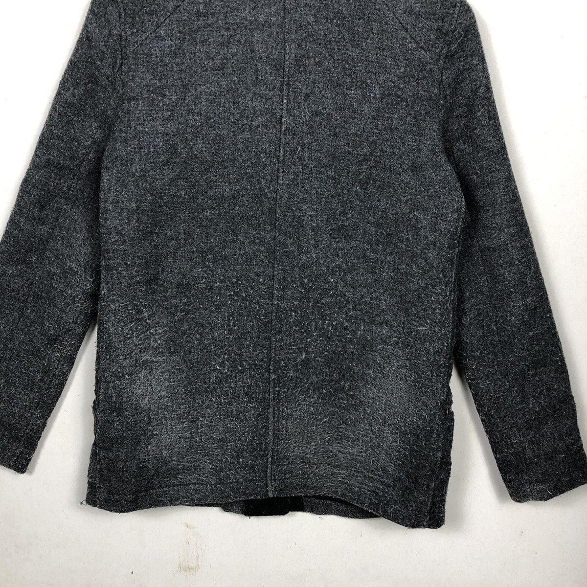 Bershka Double Collar Wool Jacket Gothic Punk Style
