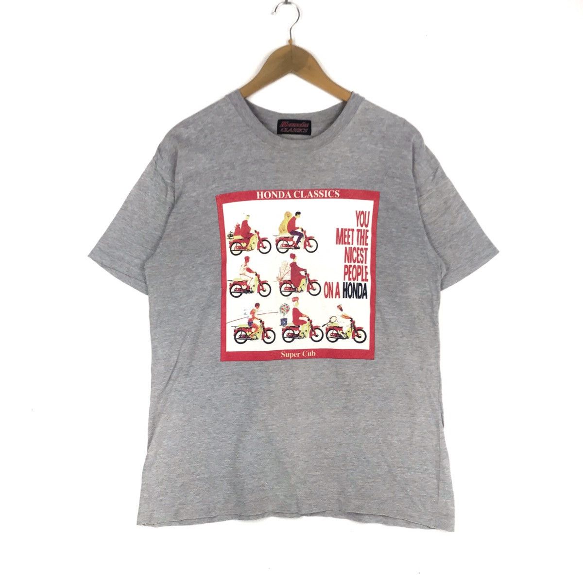 Vintage 90s Honda Classics Tshirt Honda Cub Motorcycle Tee