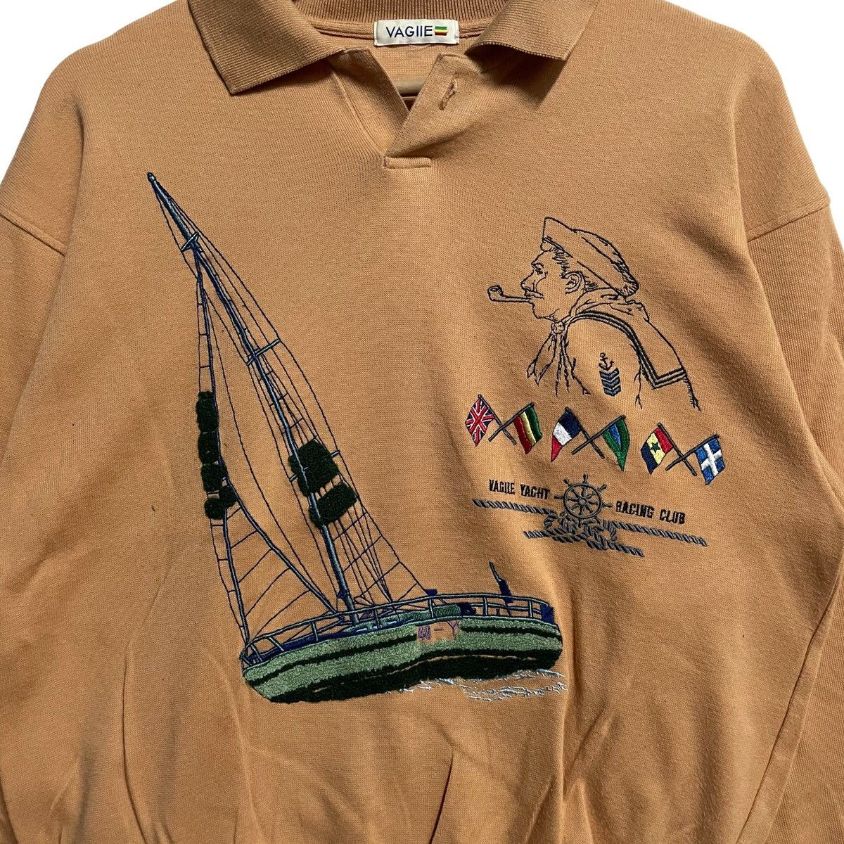 Vintage Vintage Vagiie Yacht Racing Club Polos Sweatshirt Size US S / EU 44-46 / 1 - 2 Thumbnail