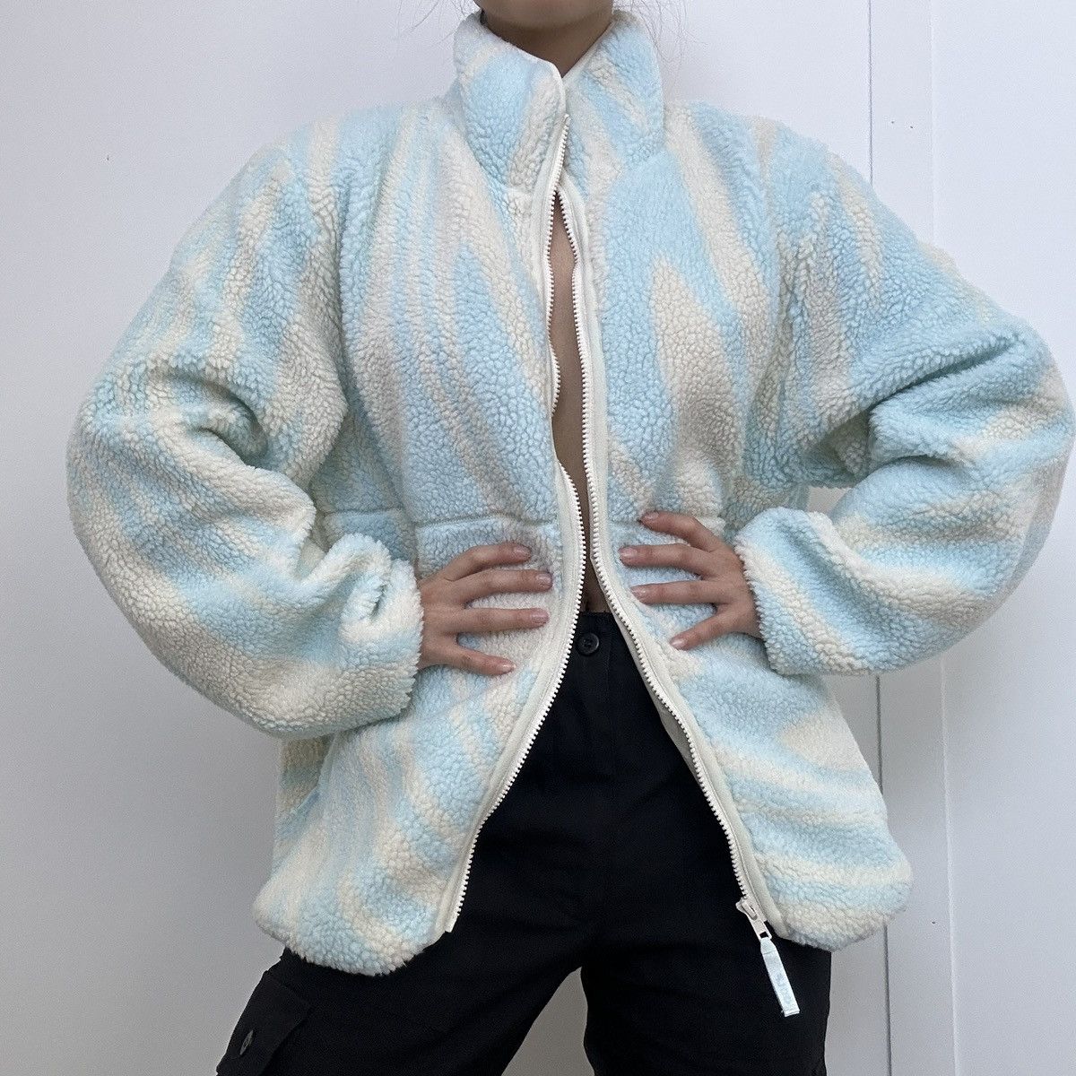 Golf Wang GOLF WANG sherpa fleece jacket in blue yellow swirl melting Size US M / EU 48-50 / 2 - 5 Thumbnail