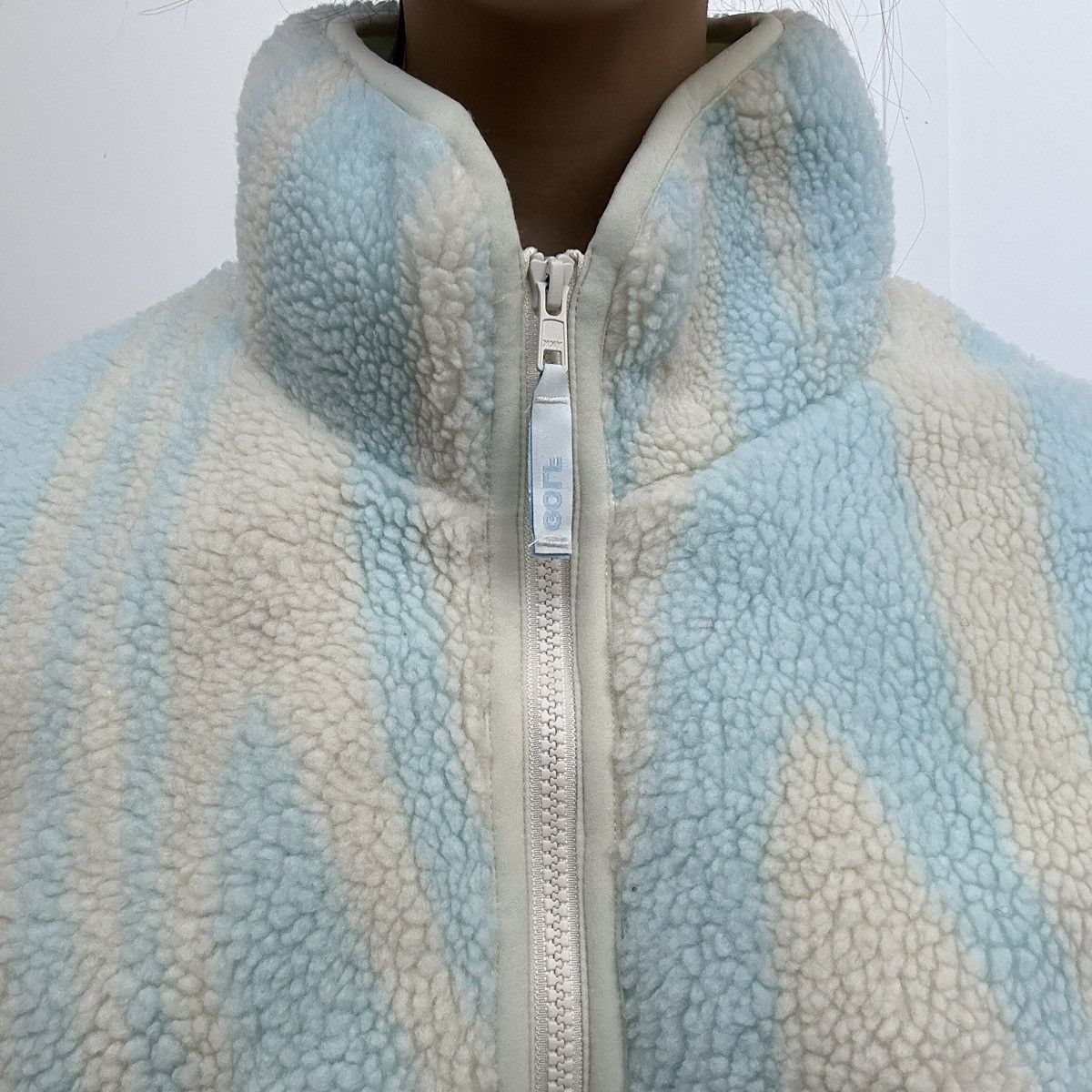 Golf Wang GOLF WANG sherpa fleece jacket in blue yellow swirl melting Size US M / EU 48-50 / 2 - 2 Thumbnail