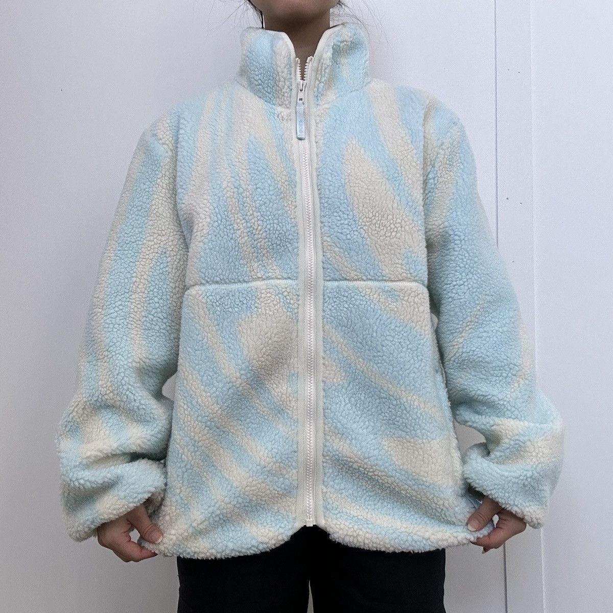 Golf Wang GOLF WANG sherpa fleece jacket in blue yellow swirl melting Size US M / EU 48-50 / 2 - 4 Thumbnail