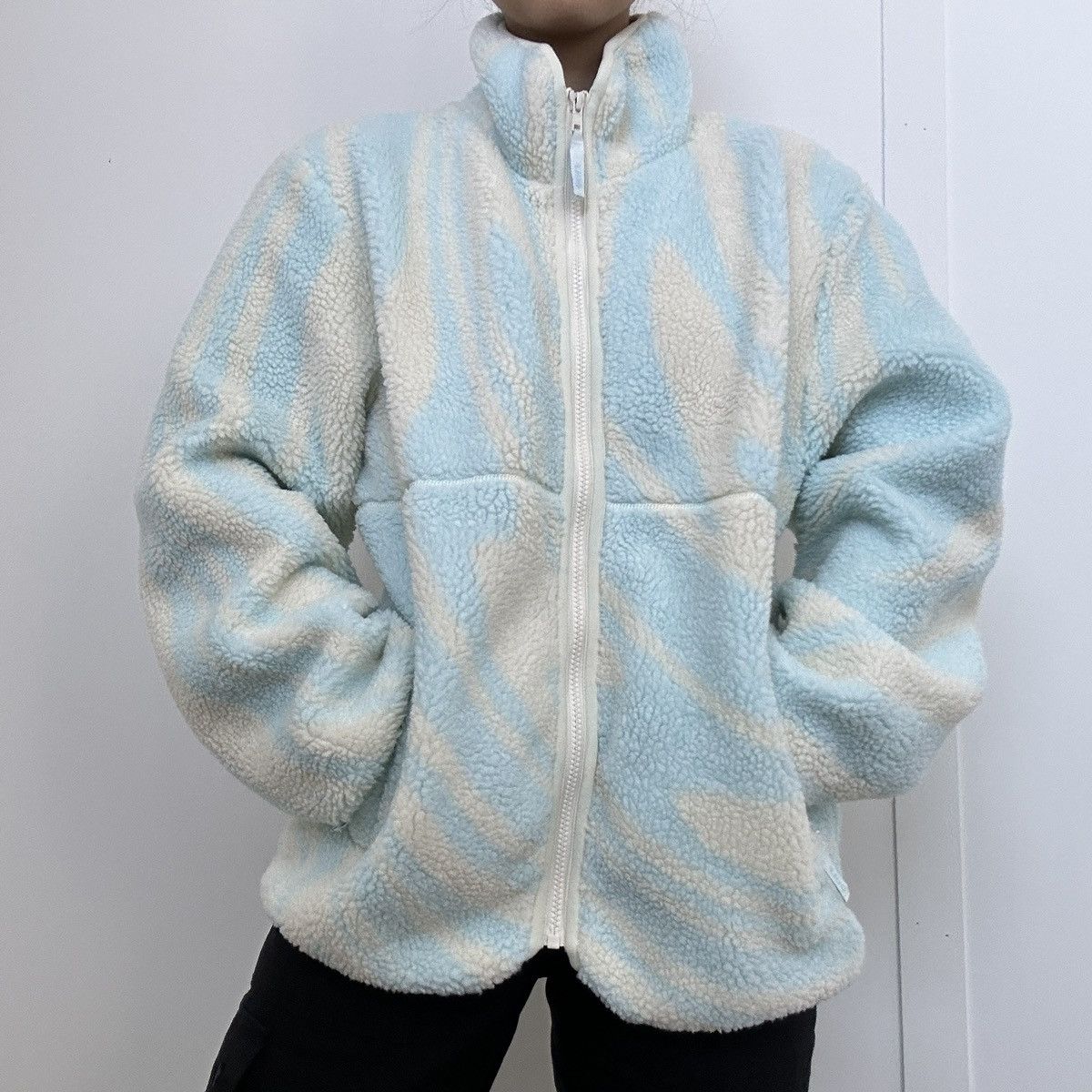 Golf Wang GOLF WANG sherpa fleece jacket in blue yellow swirl melting Size US M / EU 48-50 / 2 - 1 Thumbnail
