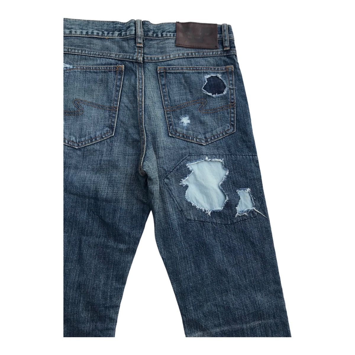 Other Bonds & Peace Distressed Patches Grunge Style Pants Size US 30 / EU 46 - 11 Thumbnail