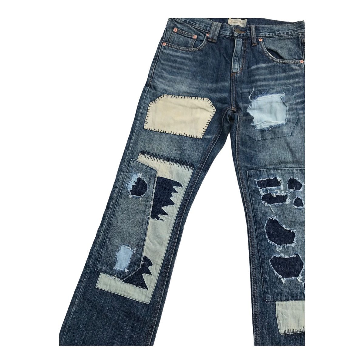 Other Bonds & Peace Distressed Patches Grunge Style Pants Size US 30 / EU 46 - 4 Thumbnail